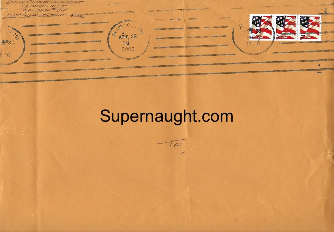 Charles Albright Autographed Envelope