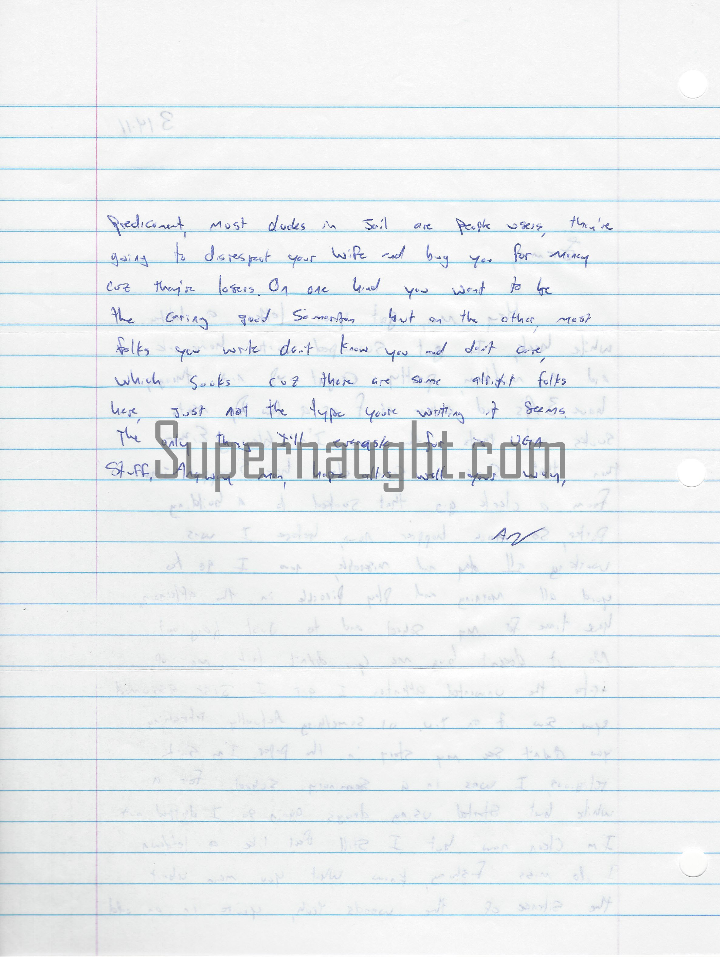 Charles Andy Williams Letter and Envelope Set Both Signed image 2