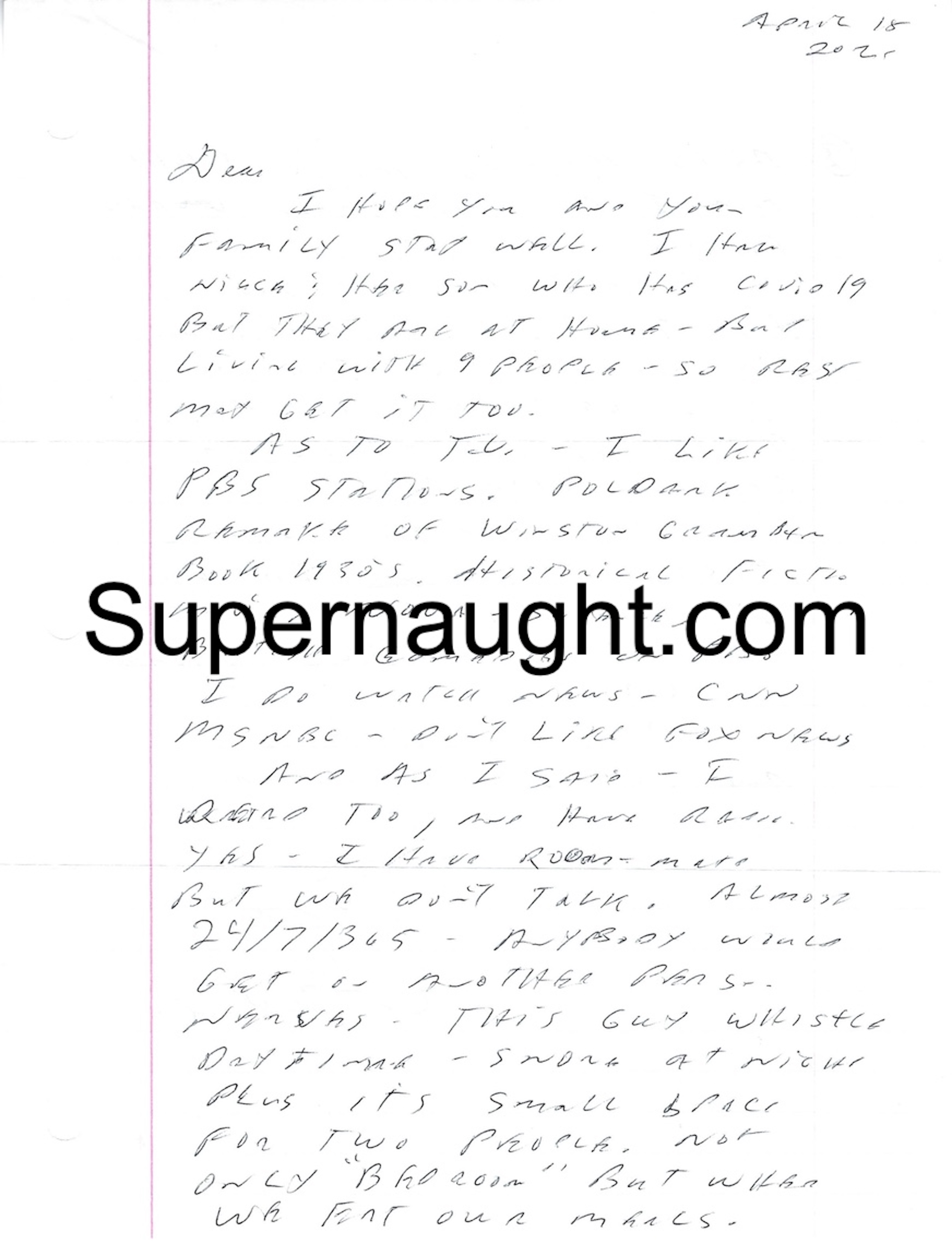 Charles Cullen Letter and Envelope Set Both Signed