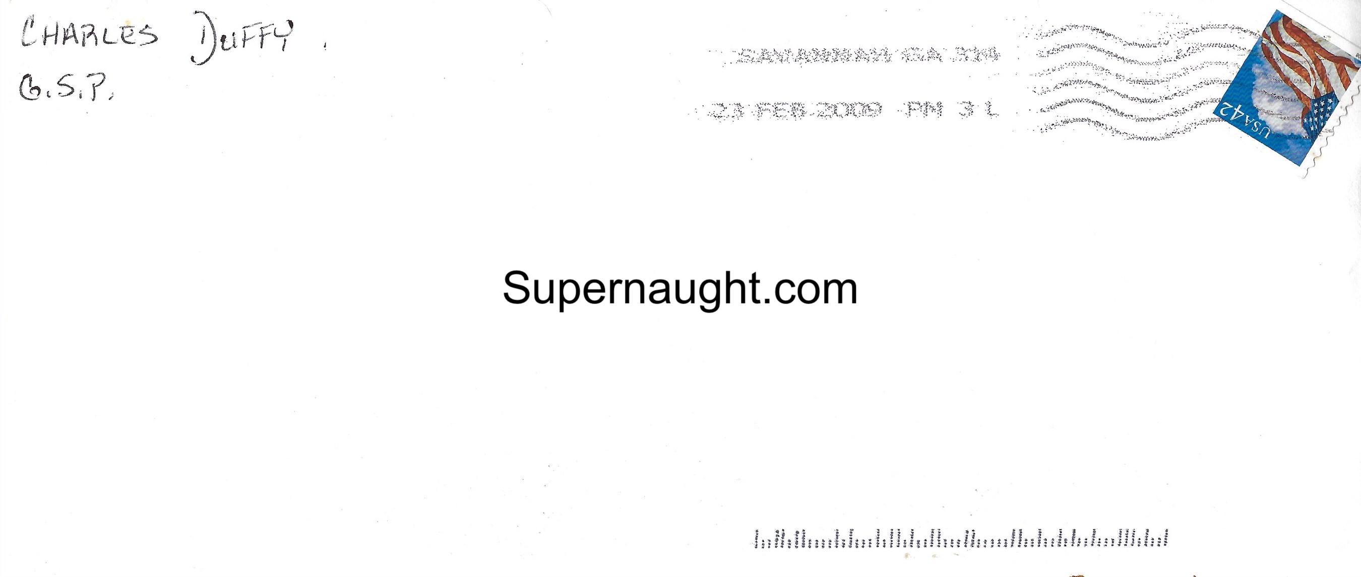 Charles Duffy Letter And Envelope Both Signed image 3