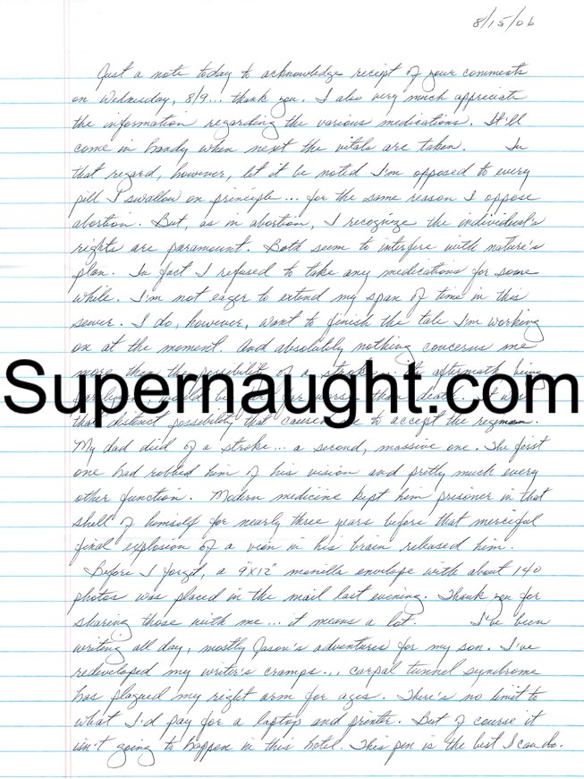 Charles Harrelson Two Page Letter With Signed Envelope