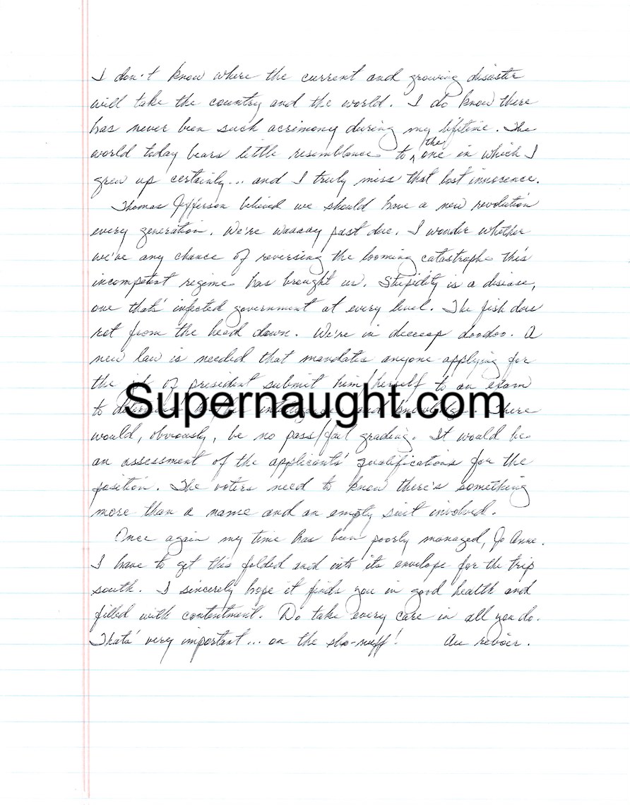 Charles Harrelson Five Page Handwritten Letter image 2