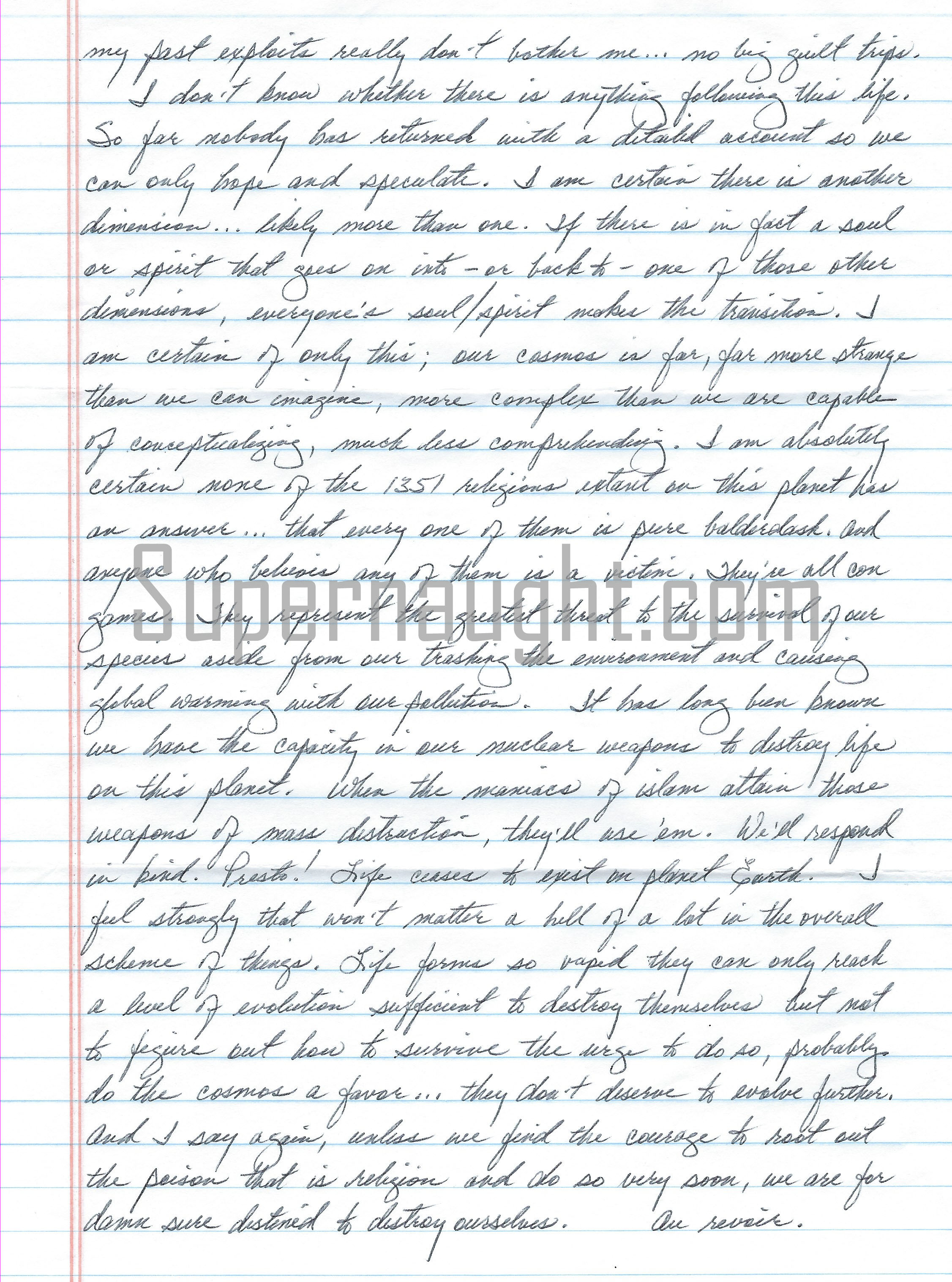 Charles Harrelson Handwritten Letter With Signed Envelope image 3