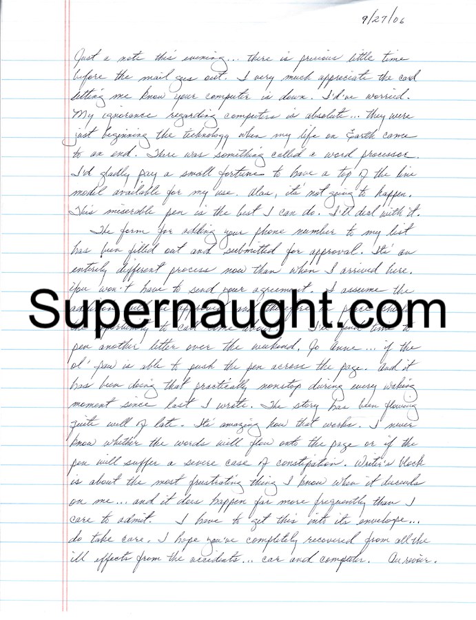 Charles Harrelson Letter Hand Tracing Signed Envelope image 2