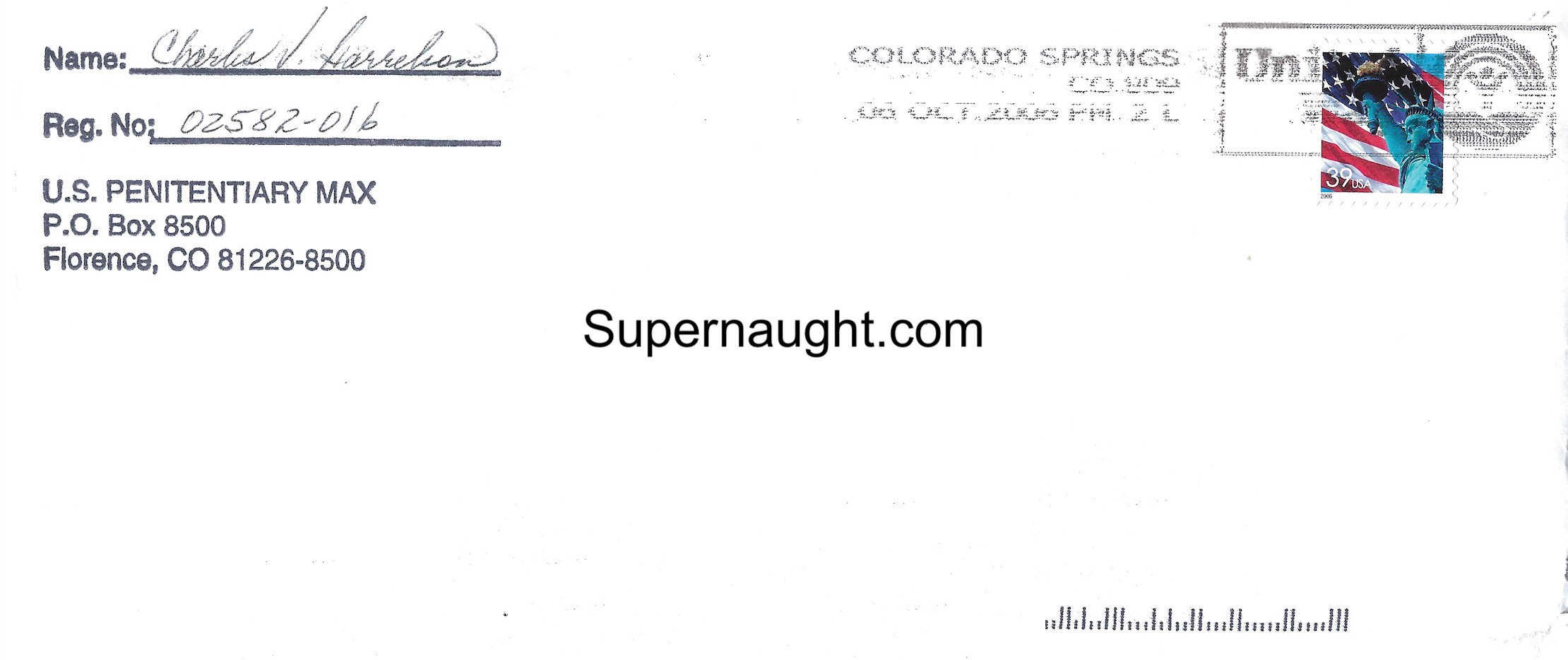Charles Harrelson Letter With Signed Envelope image 3
