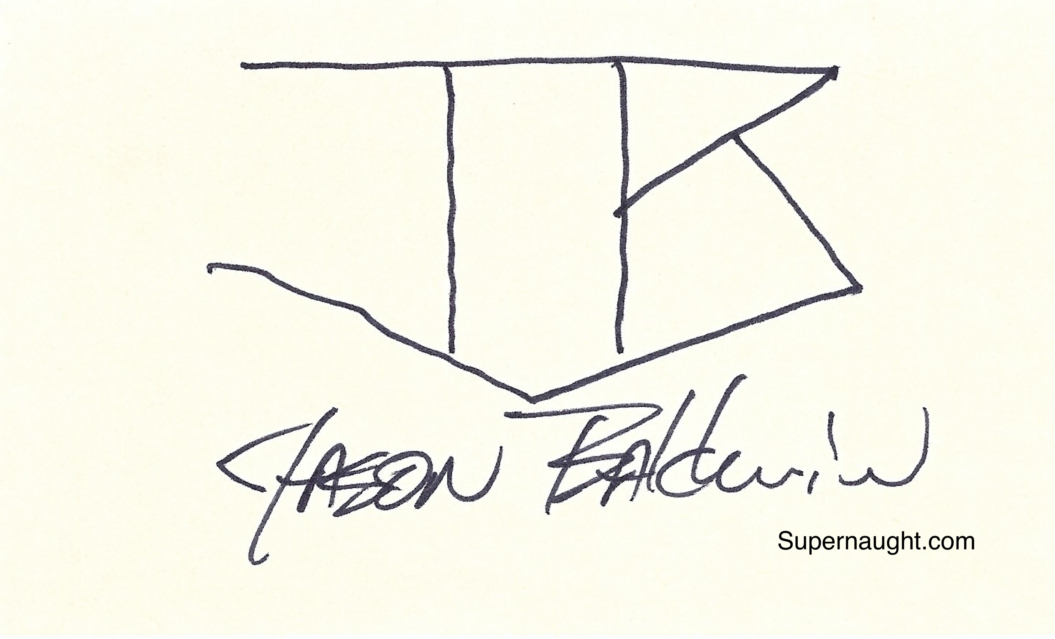Charles Jason Baldwin Card Signed Twice
