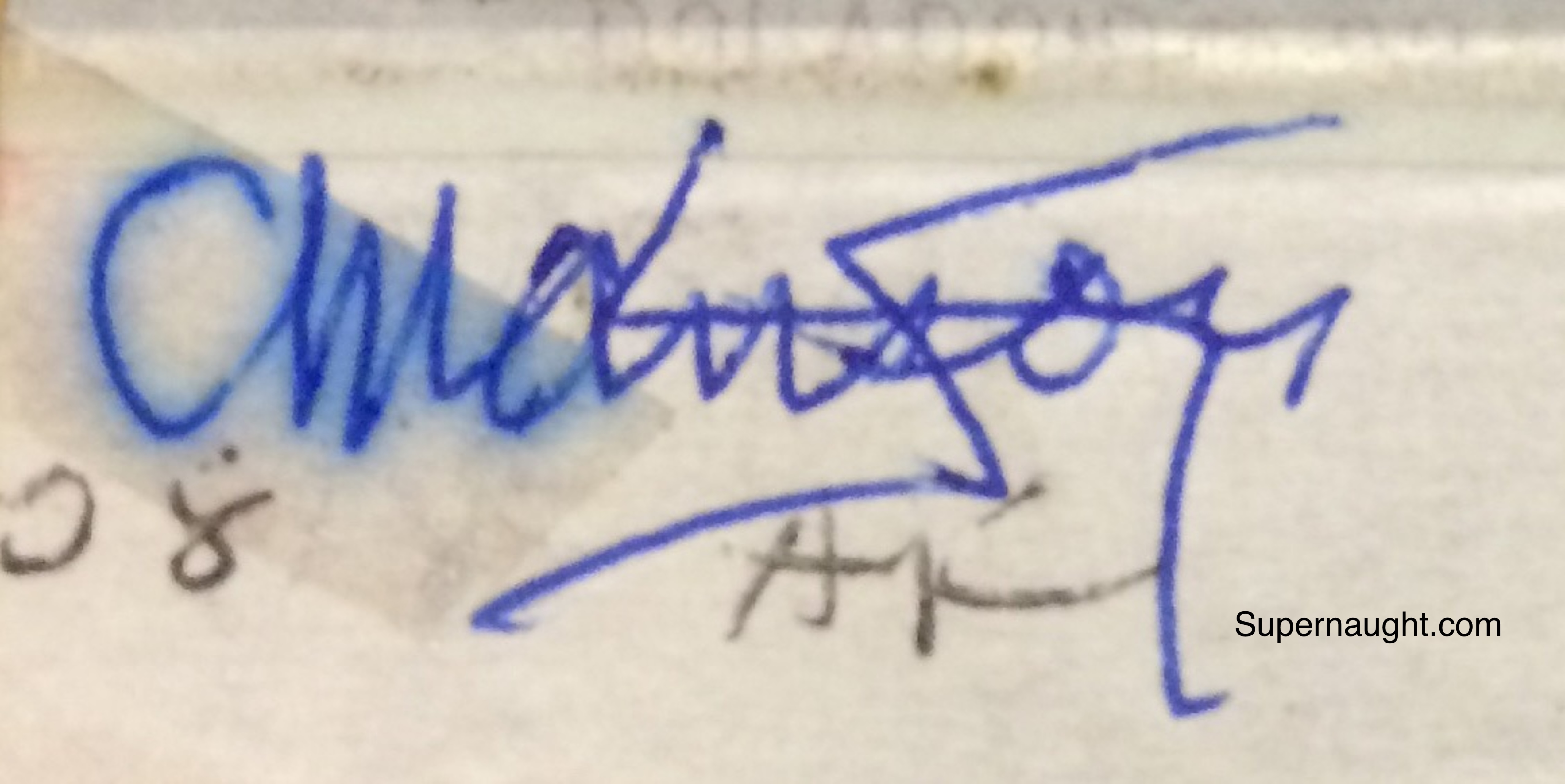 Charles Manson 1/2 Polaroid from 2008 Signed image 3