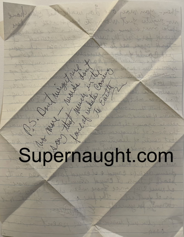 Charles Manson 1985 Handwritten Letter Autographed image 4