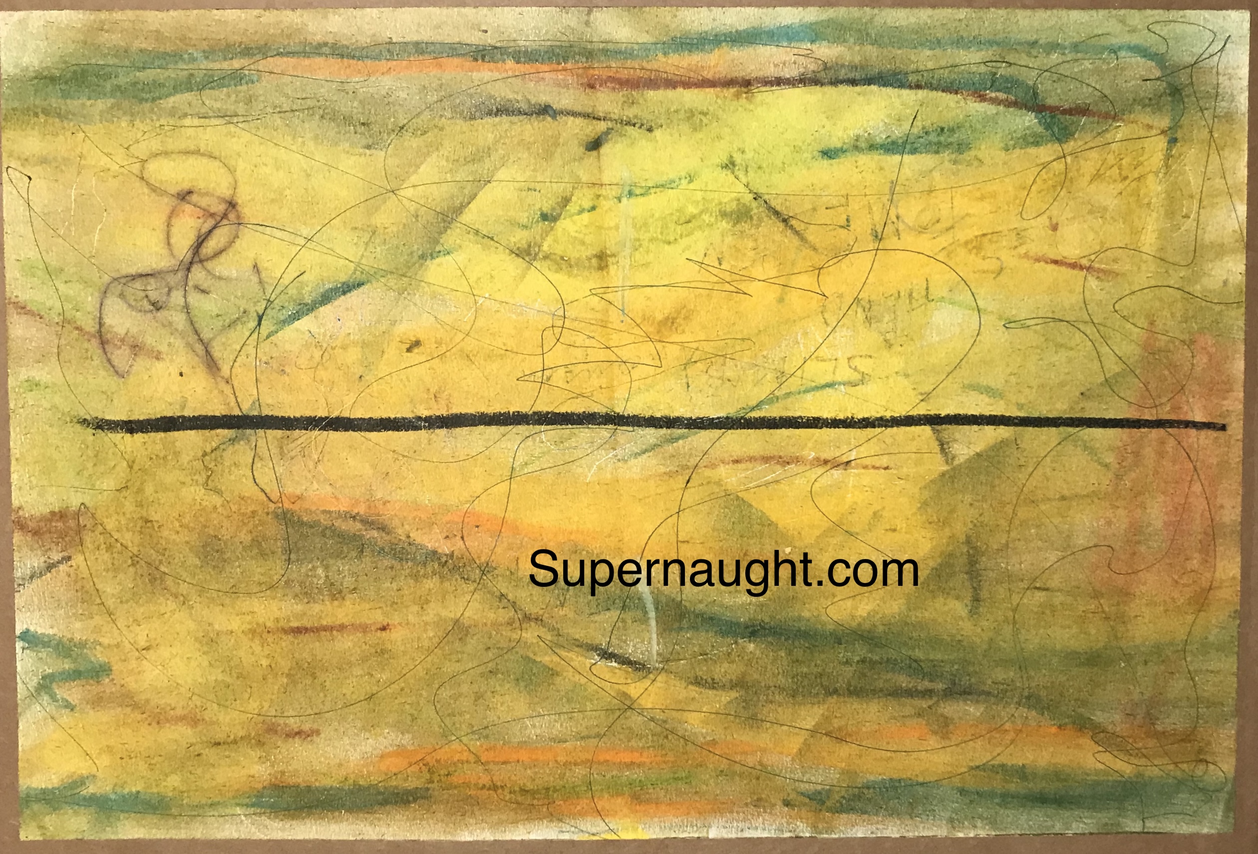 Charles Manson A Black Line Artwork Signed