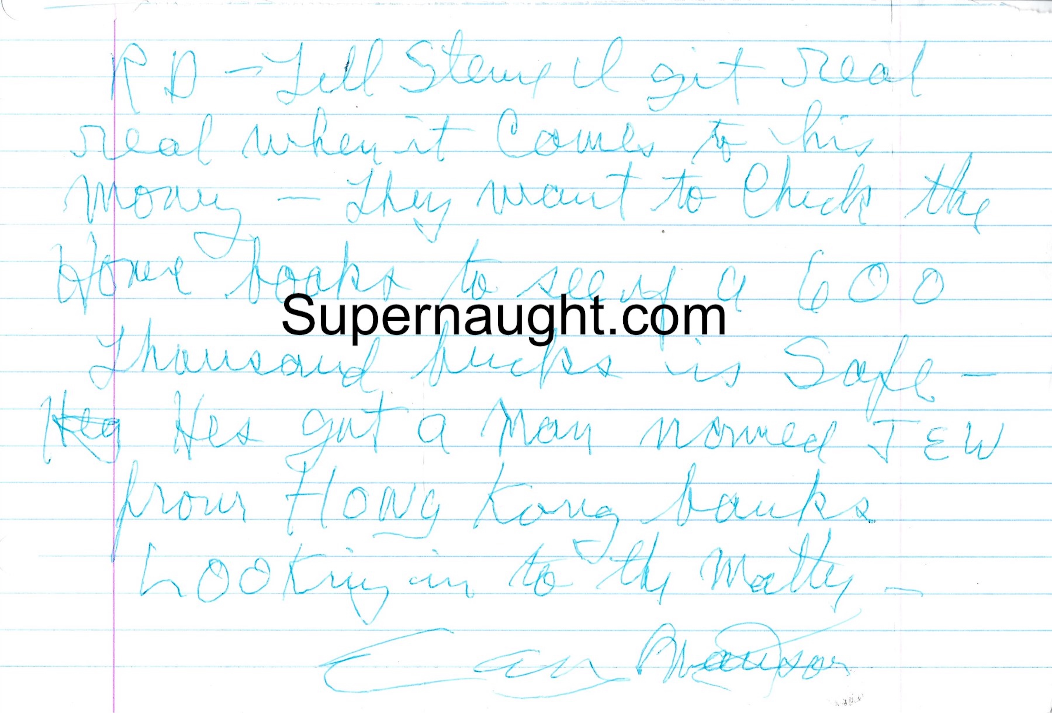 Charles Manson Autographed Kite