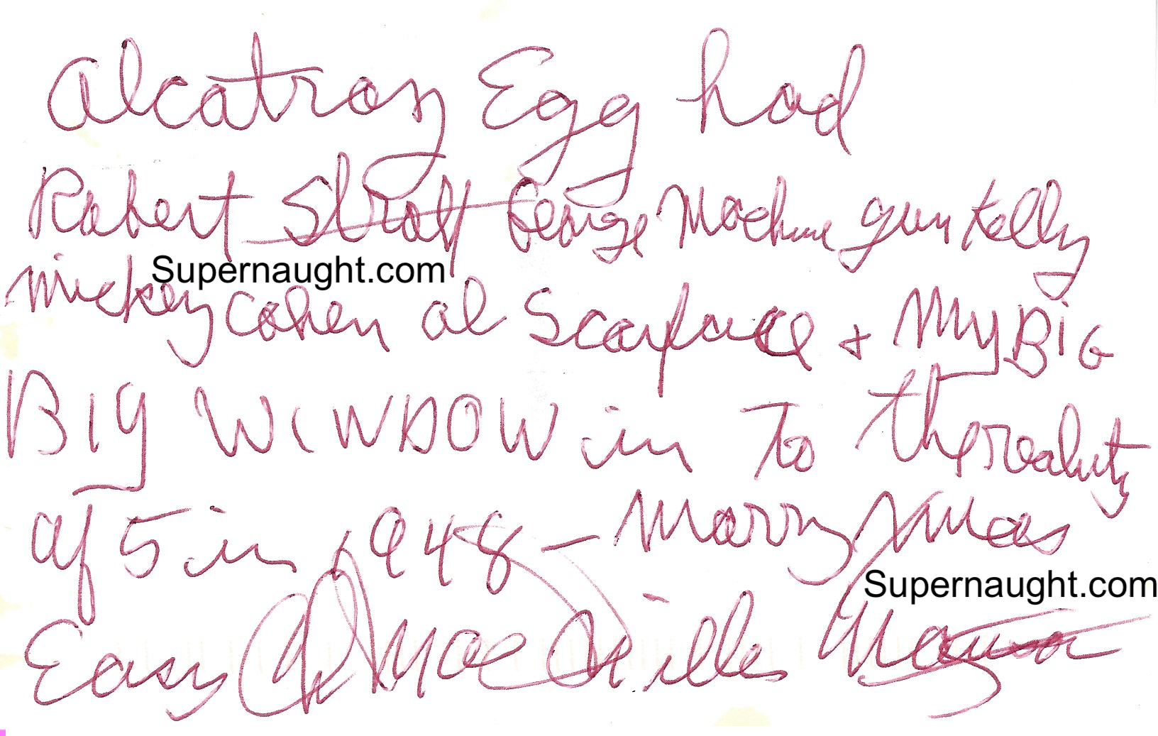 Charles Manson Autographed Postcard