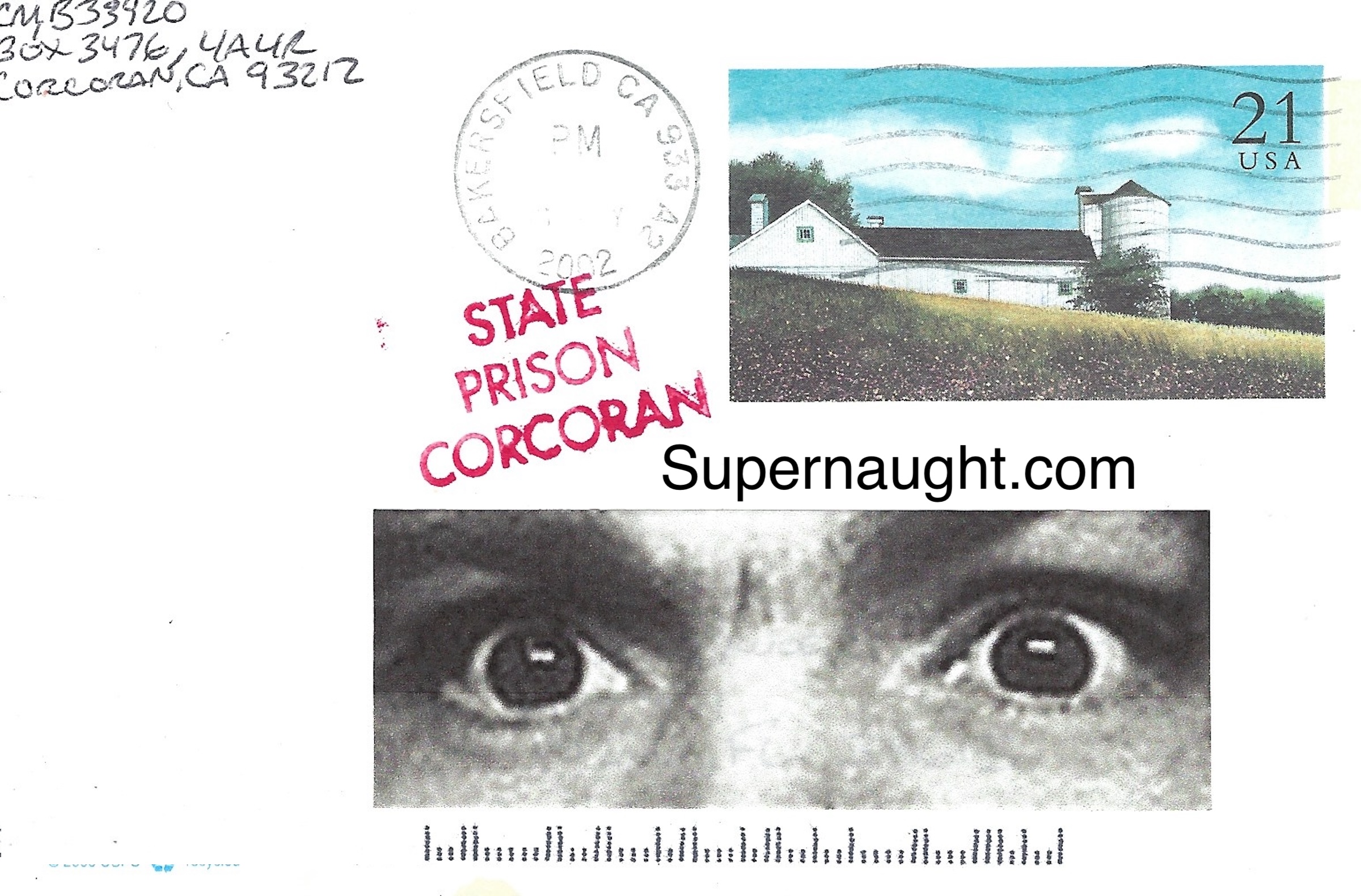 Charles Manson Autographed Postcard image 2