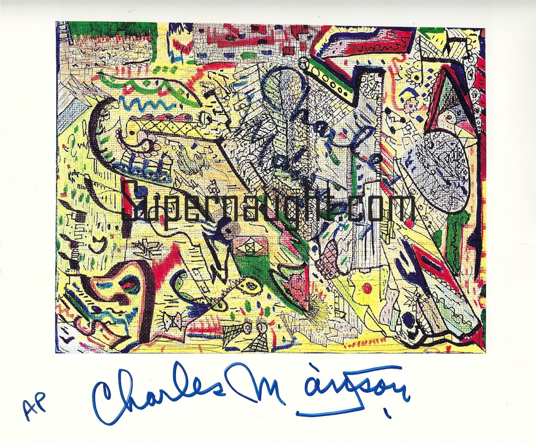Charles Manson Confusion Painting Print