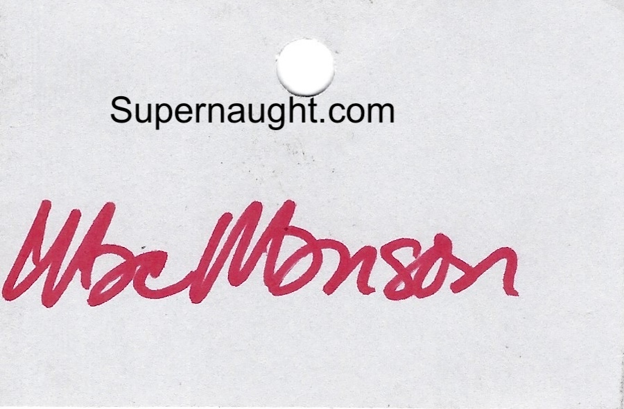 Charles Manson CSP Corcoran Authentic Photo Ticket 2002 image 2