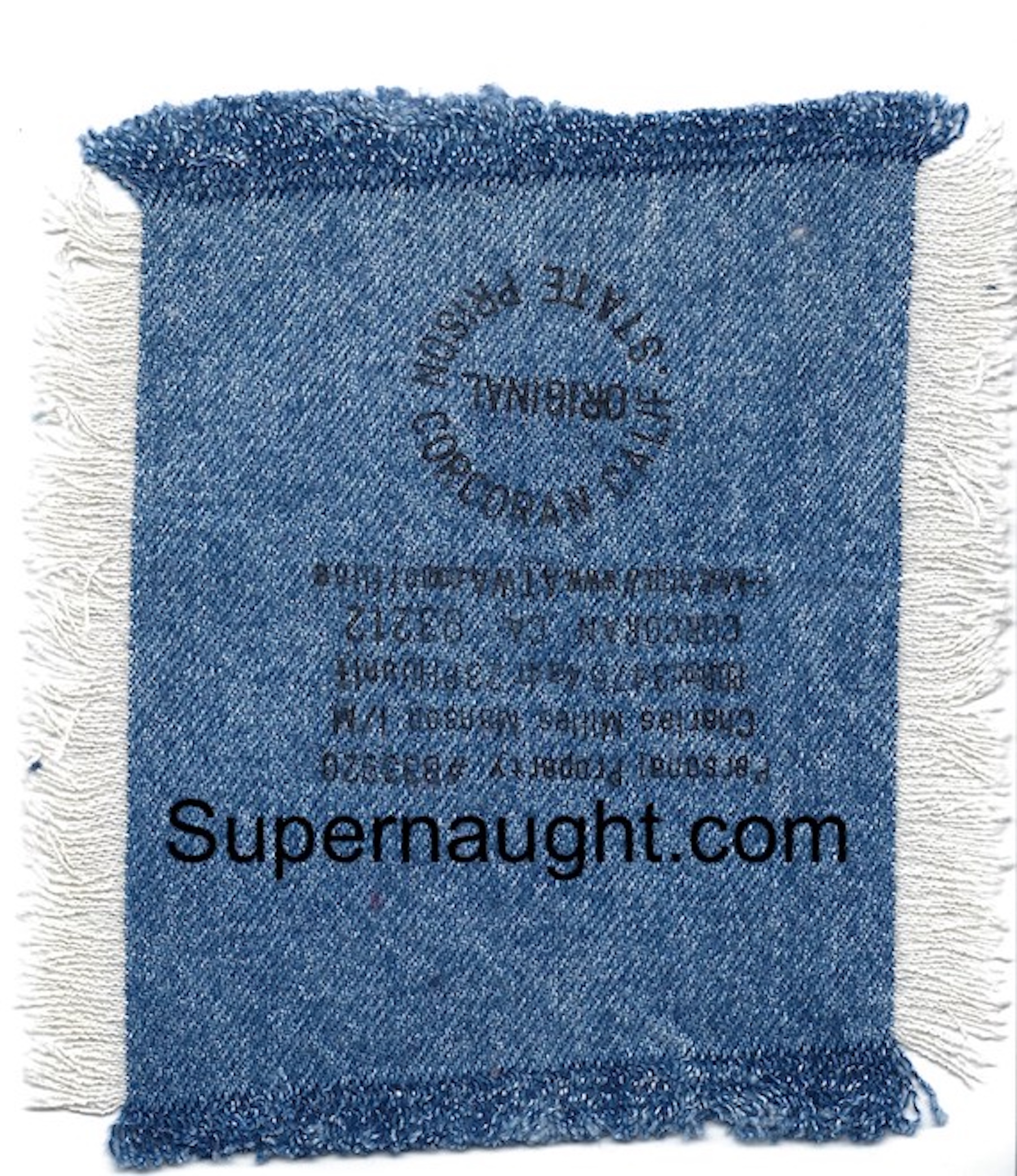 Charles Manson Denim Pocket From His Clothes