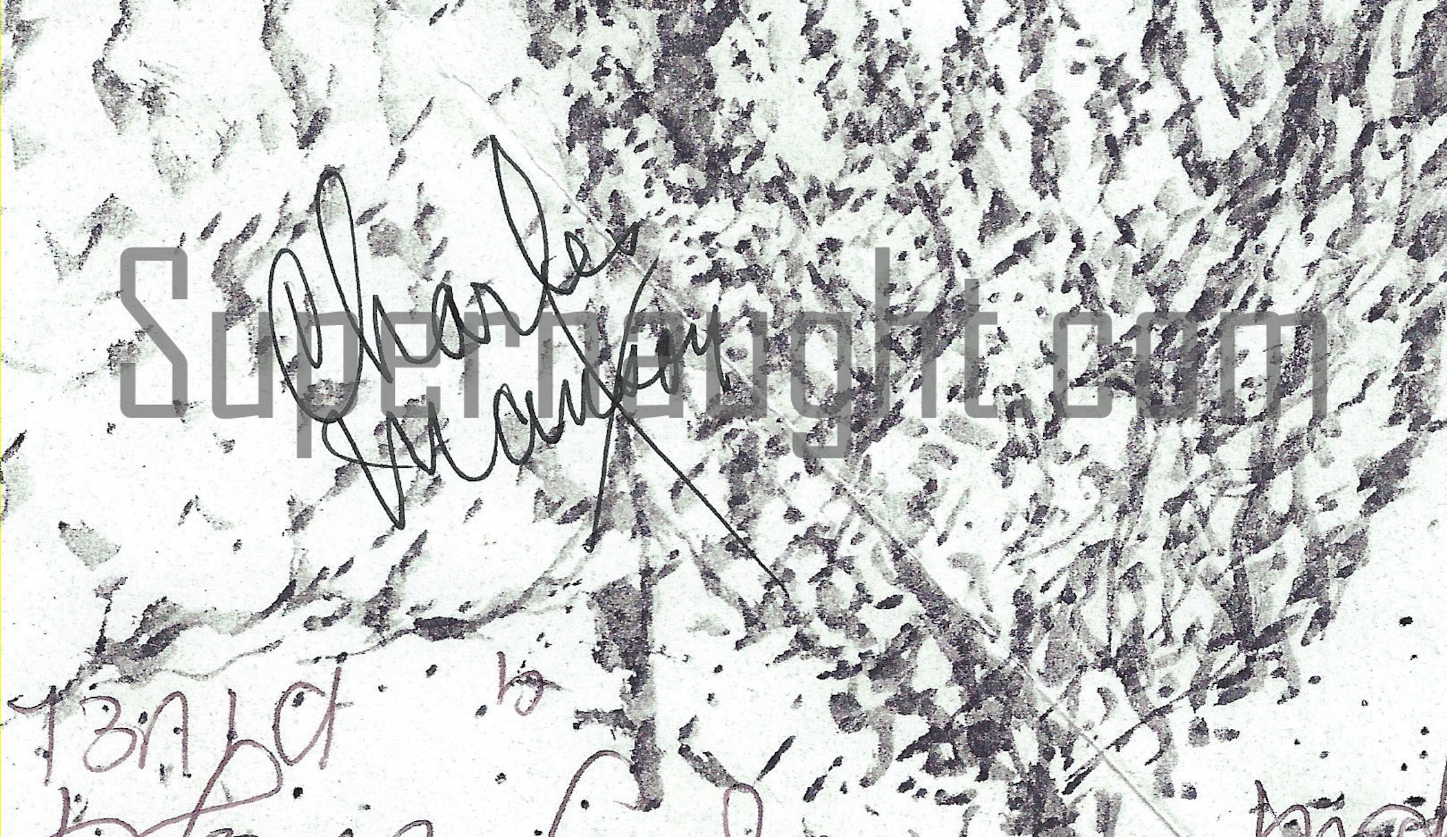 Charles Manson Devil Self Portrait Copy Signed image 2