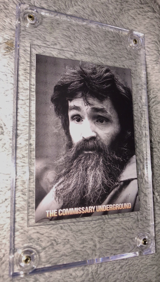 Charles Manson Hair Collector Card image 2