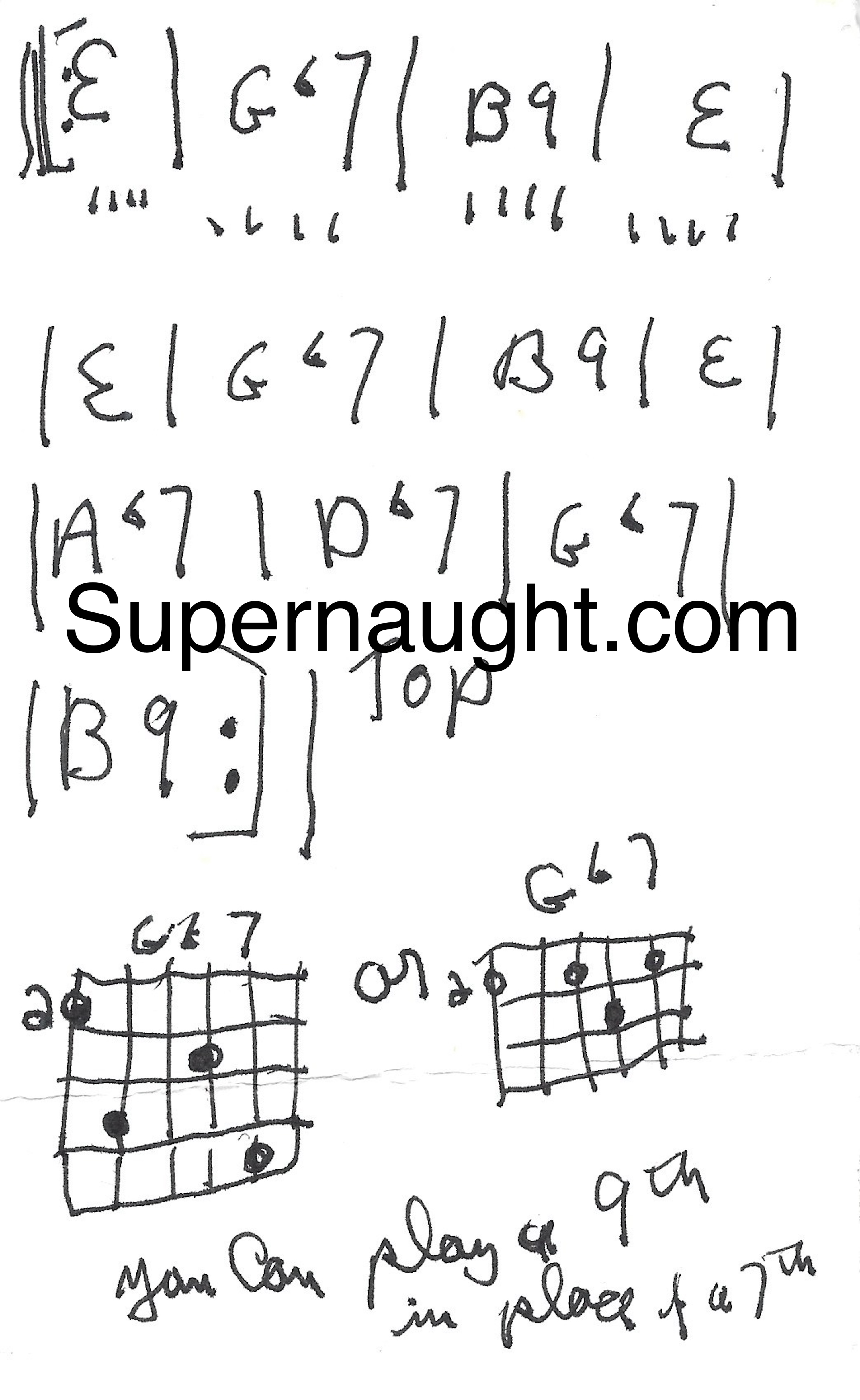 Charles Manson Hand Drawn Sheet Music