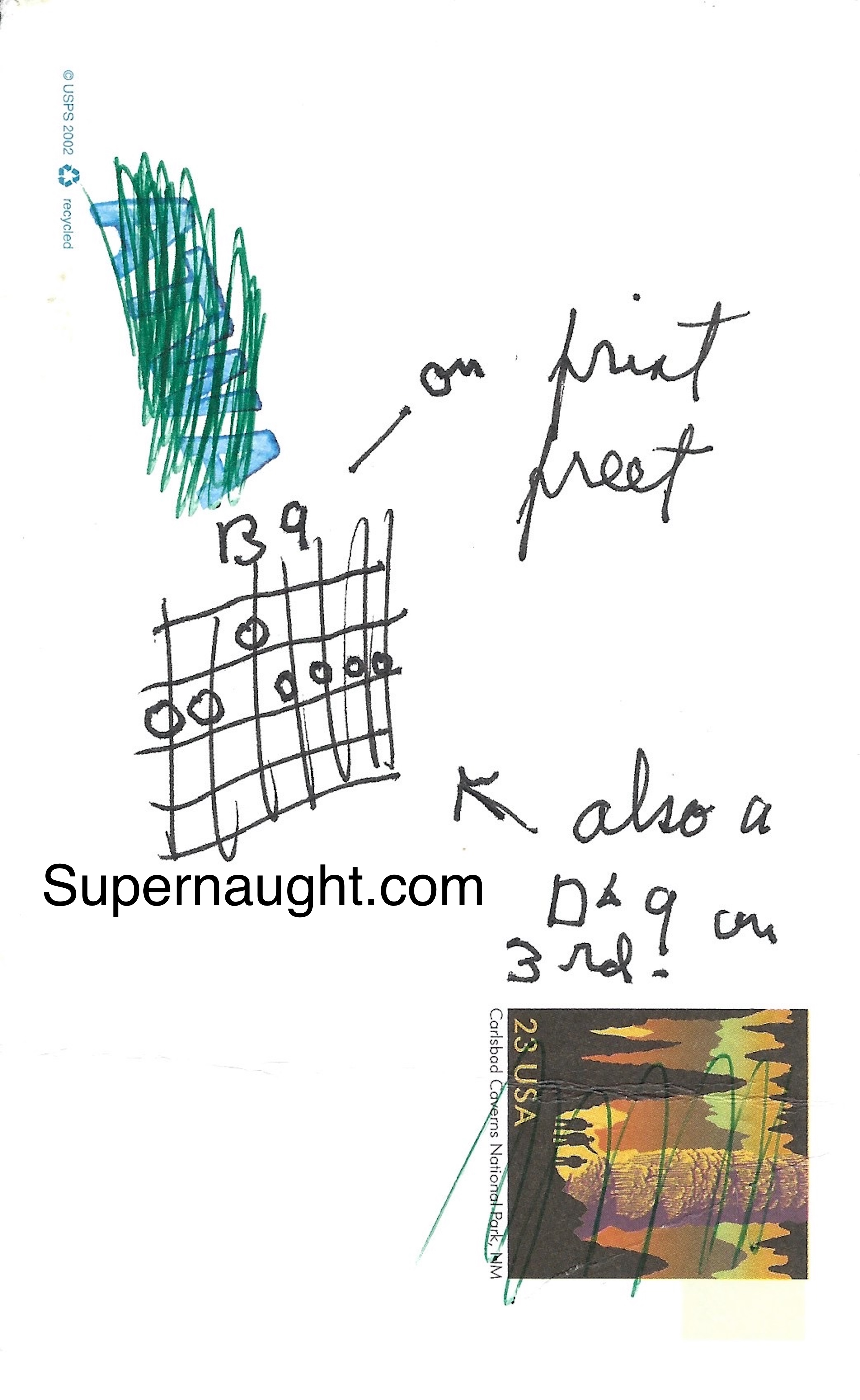 Charles Manson Hand Drawn Sheet Music image 2