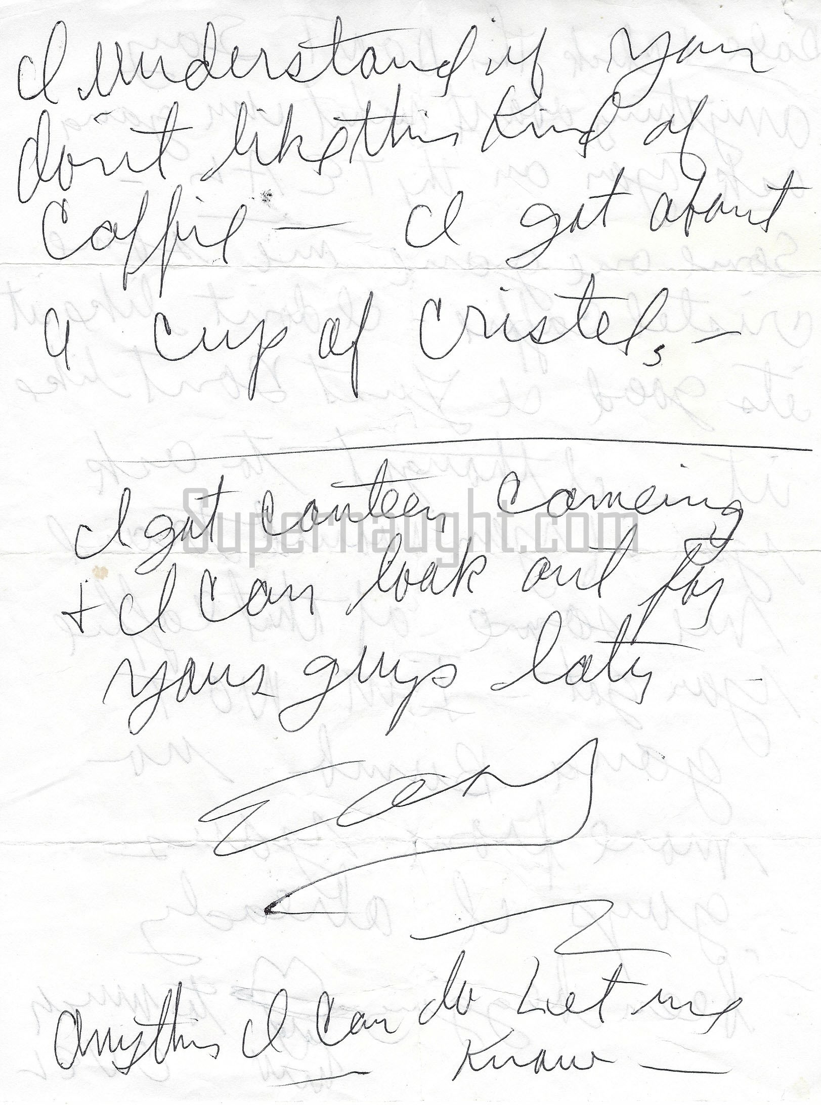 Charles Manson Handwritten Prison Kite image 2