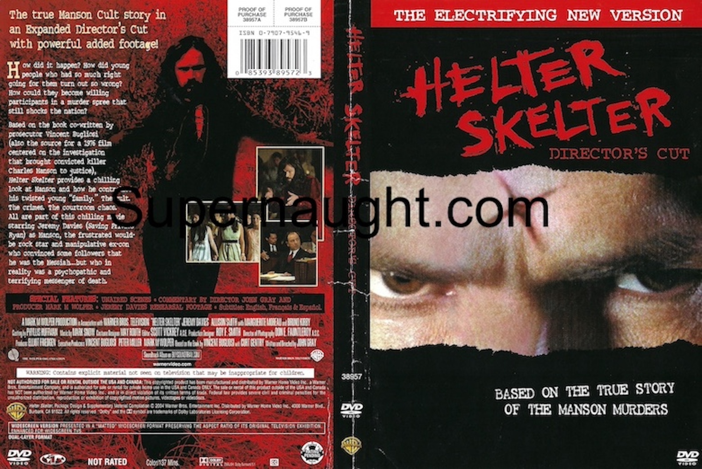 Charles Manson Helter Skelter Signed DVD Cover image 3