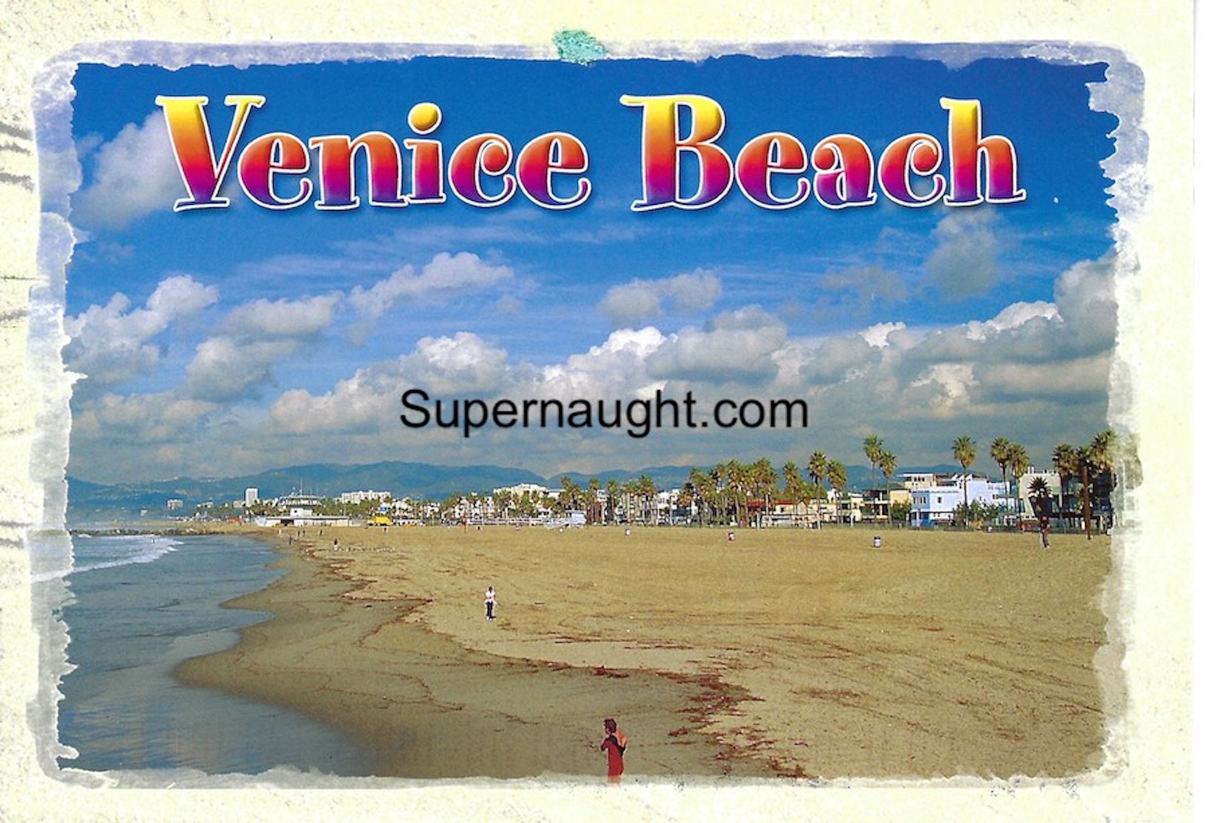 Charles Manson Mickens Signed Venice Beach Postcard image 2
