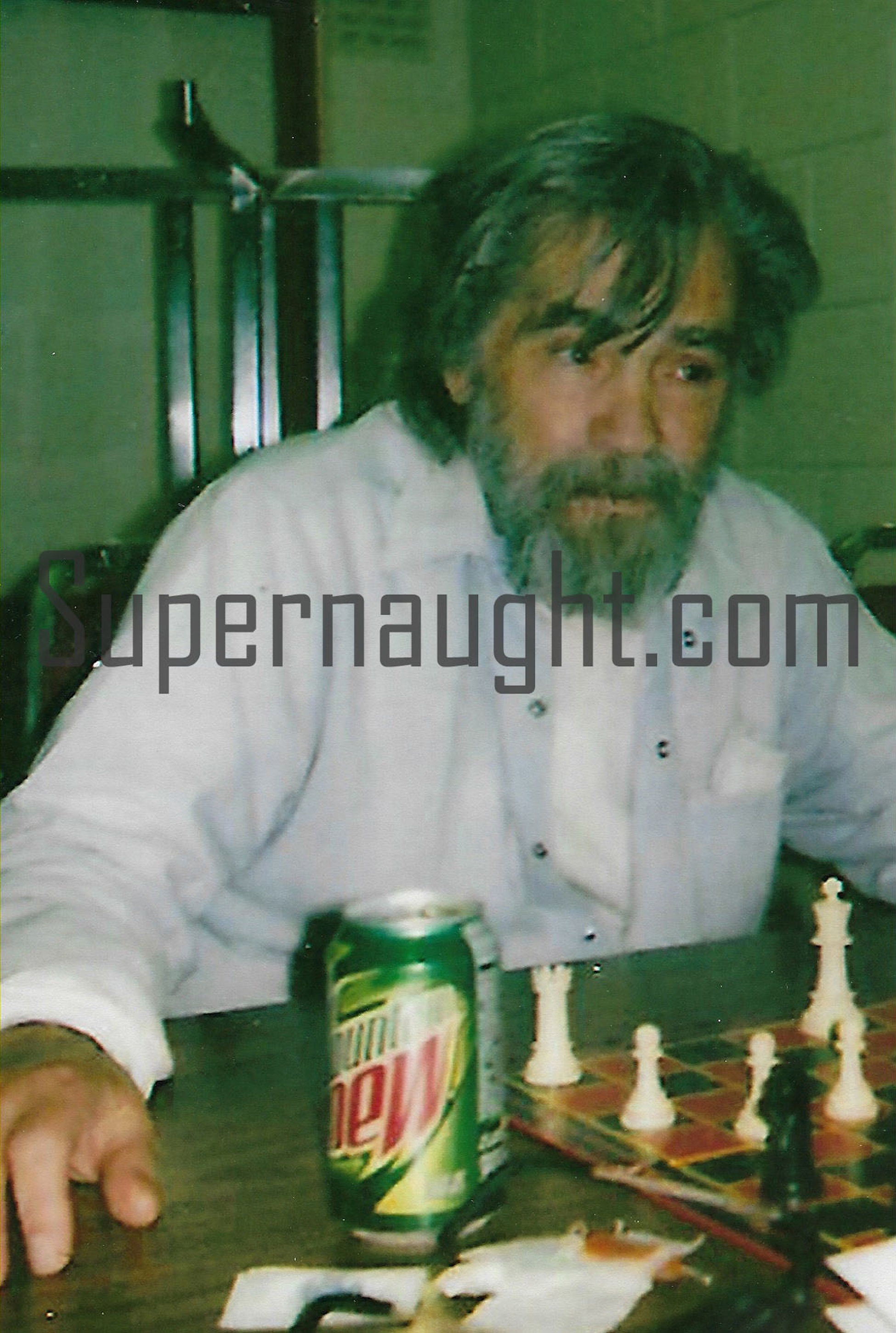 Charles Manson Mountain Dew Chess Game Photo