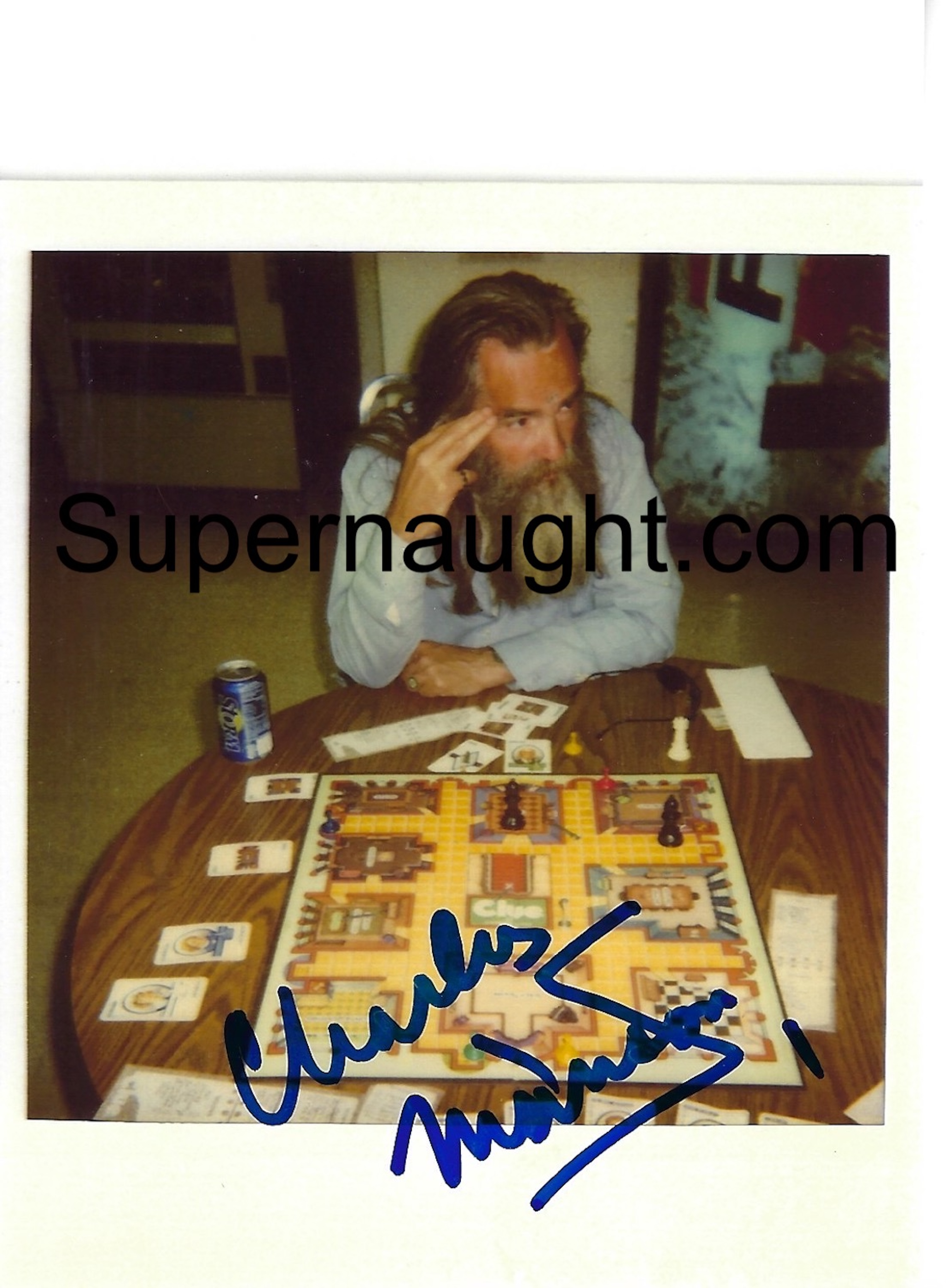 Charles Manson Photo Beautifully Signed