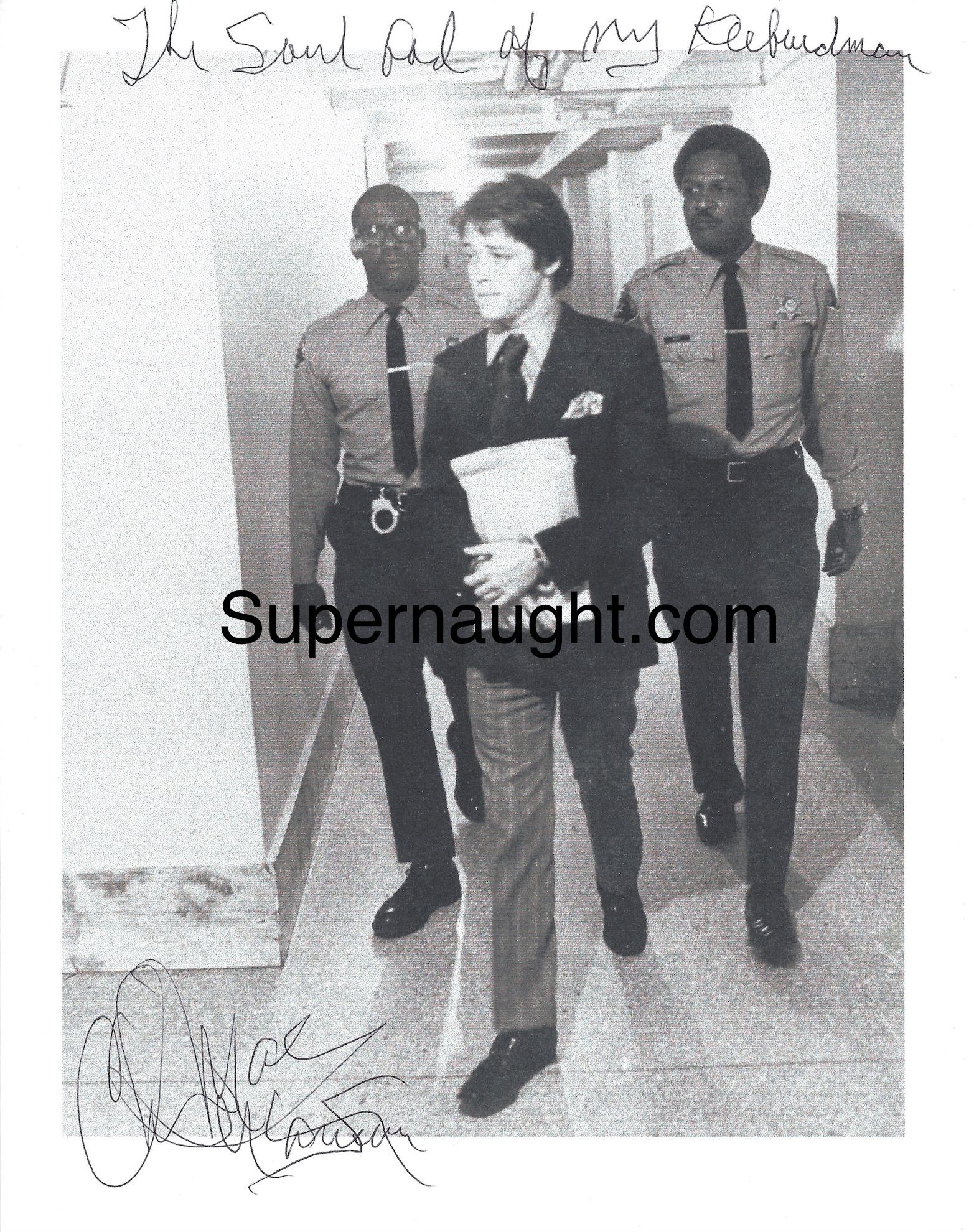 Charles Manson Photo of Bobby Beausoleil Signed
