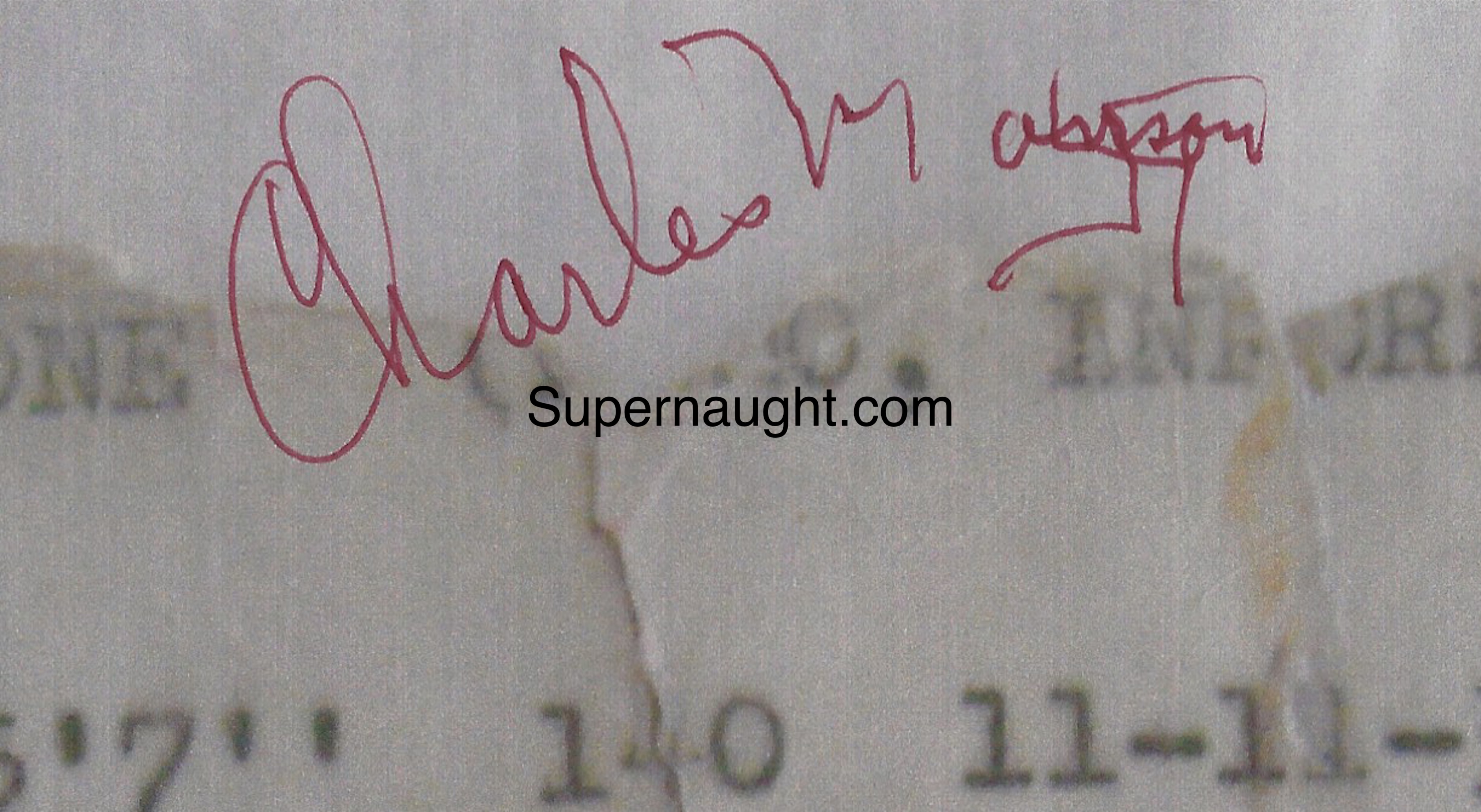 Charles Manson Photo of His 1970-71 Jail ID Signed image 2