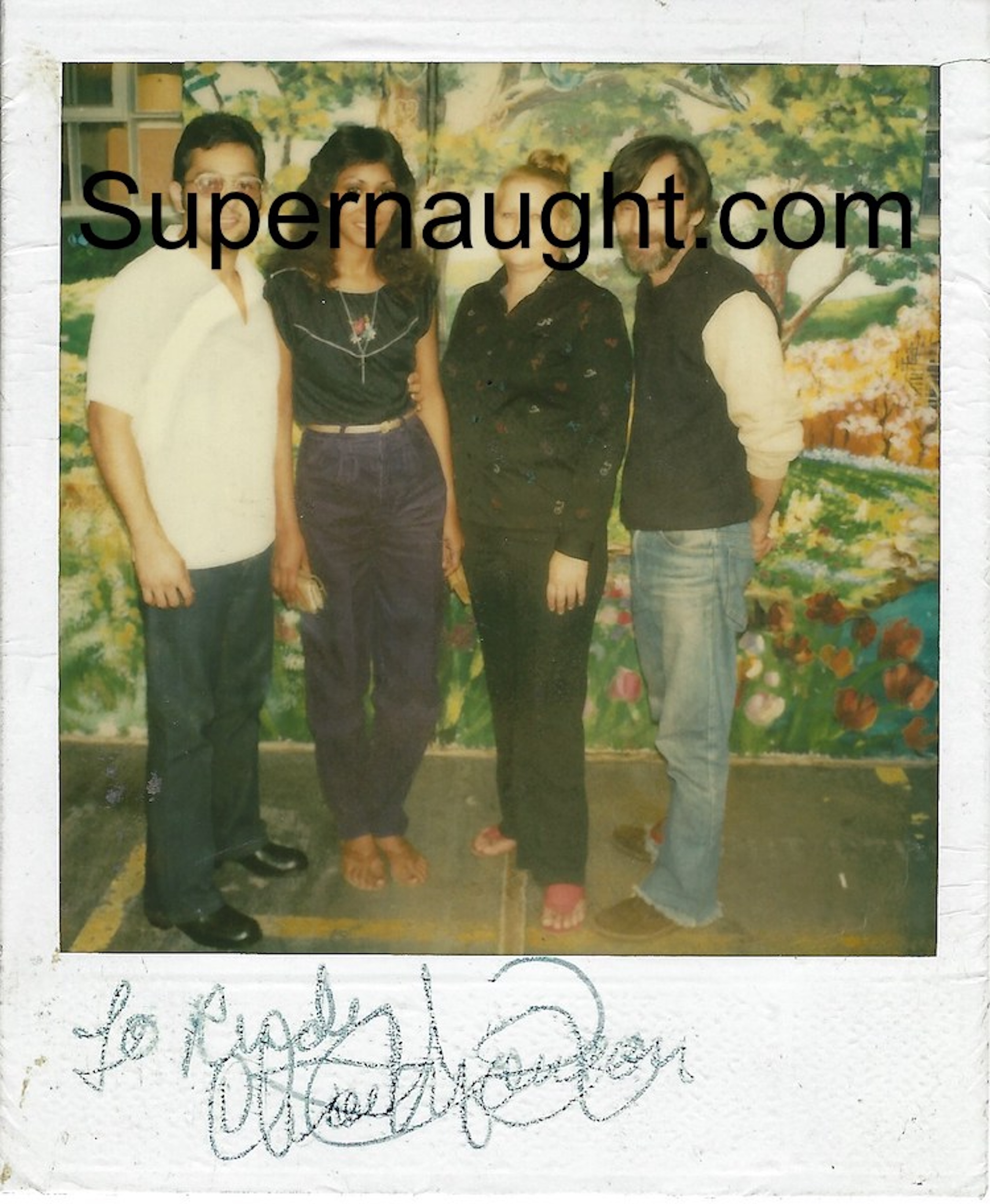 Charles Manson Polaroid Signed