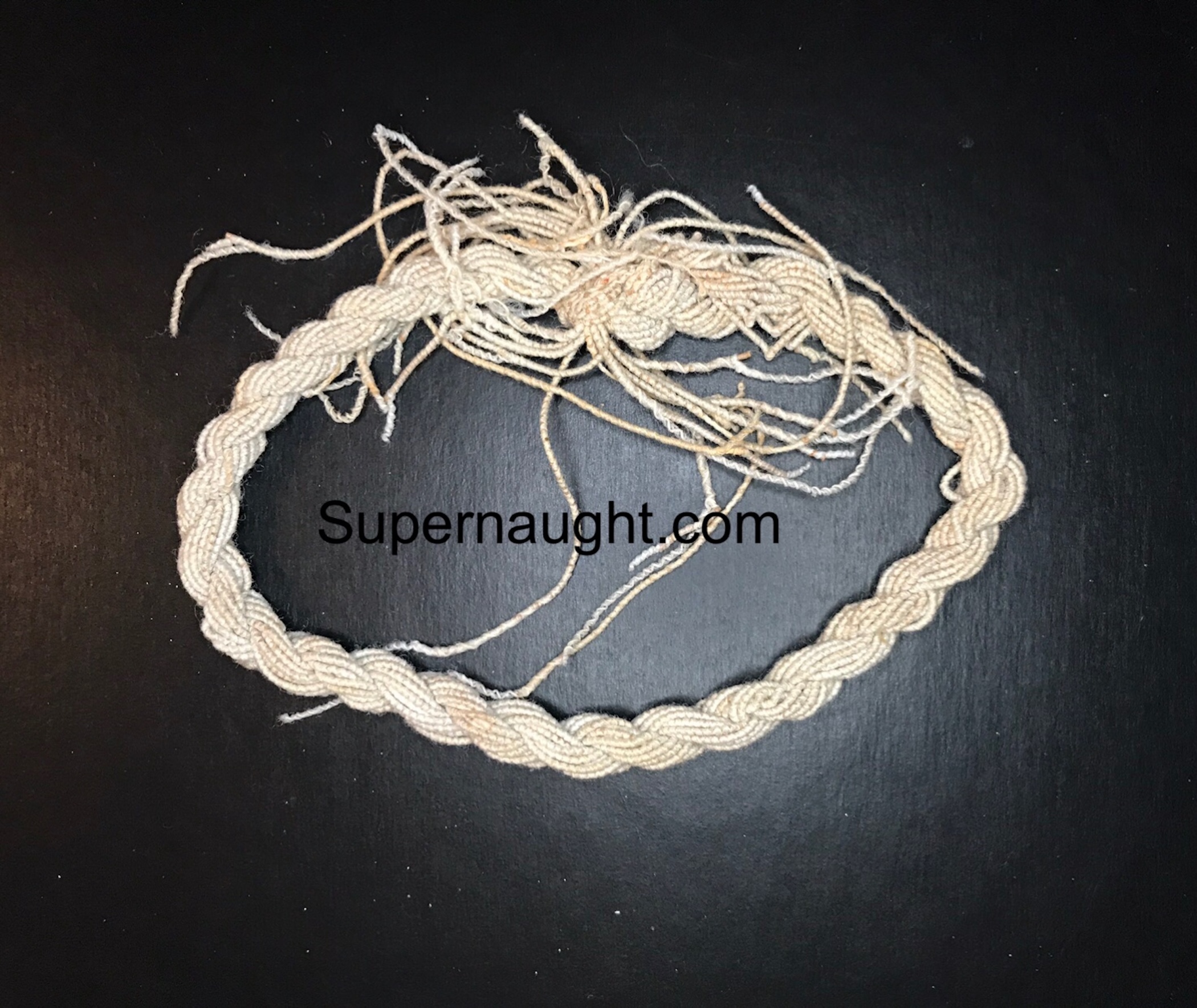 Charles Manson Prison Made String Art Bracelet Circa 1980s