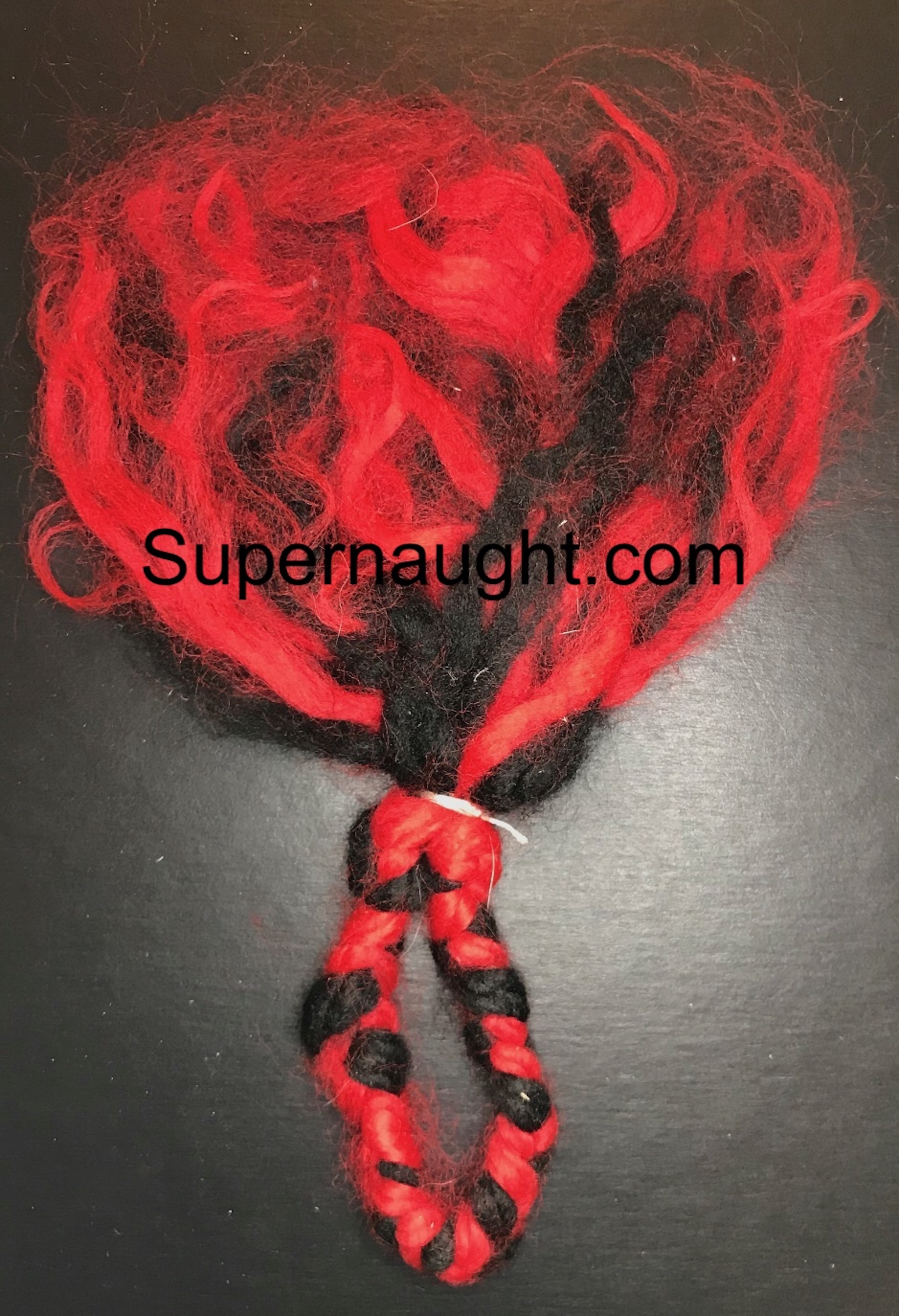 Charles Manson Red and Black Voodoo Doll String Artwork image 2