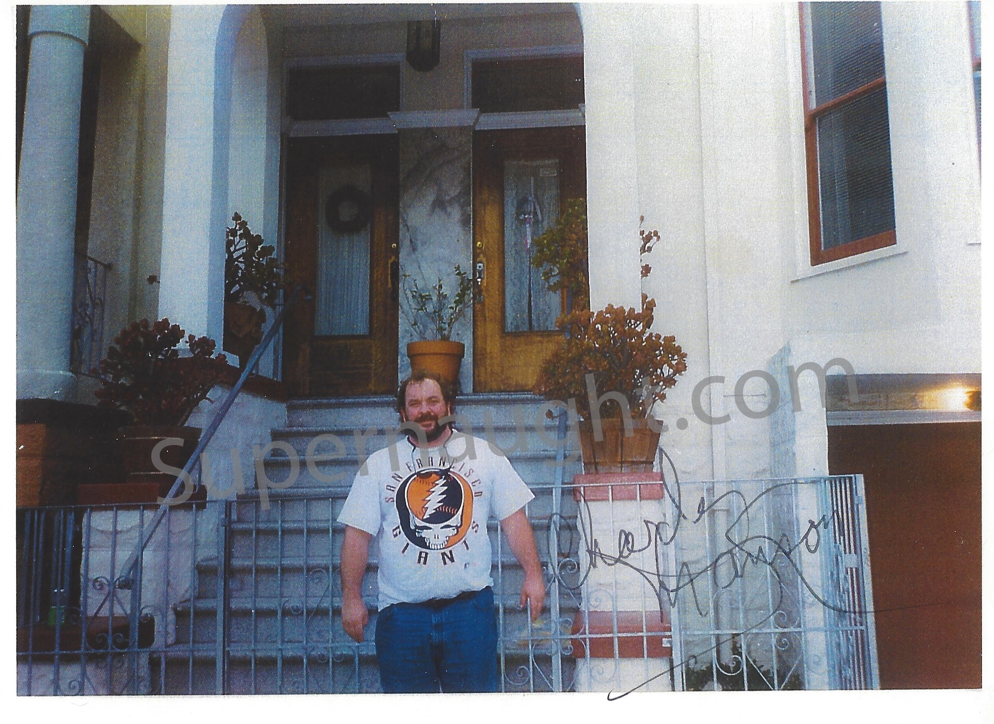 Charles Manson San Francisco CA Apartment Photo Signed