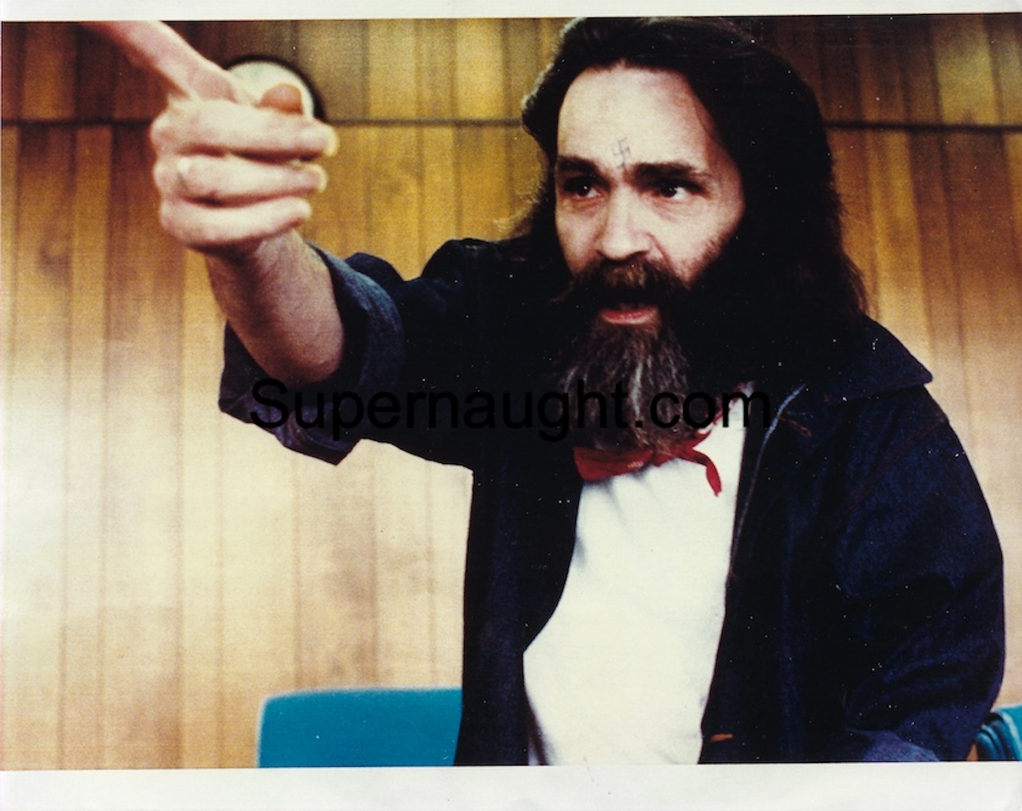 Charles Manson San Quentin 8x10 Photo