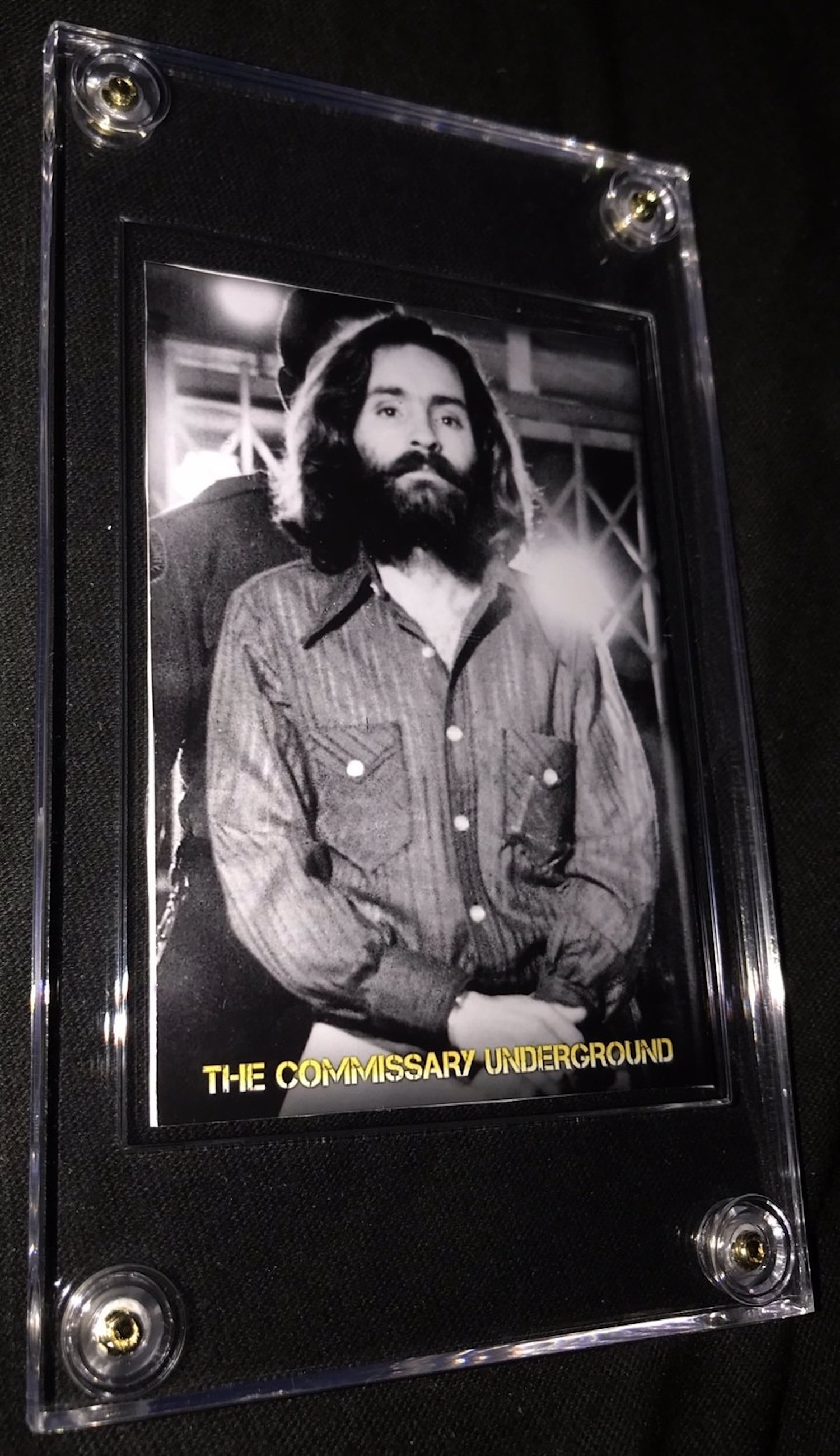 Charles Manson Shirt Swatch Collector Card image 2