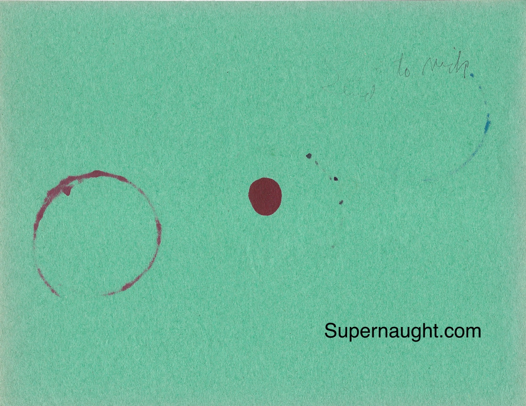 Charles Manson Signed Abstract Drawing image 2