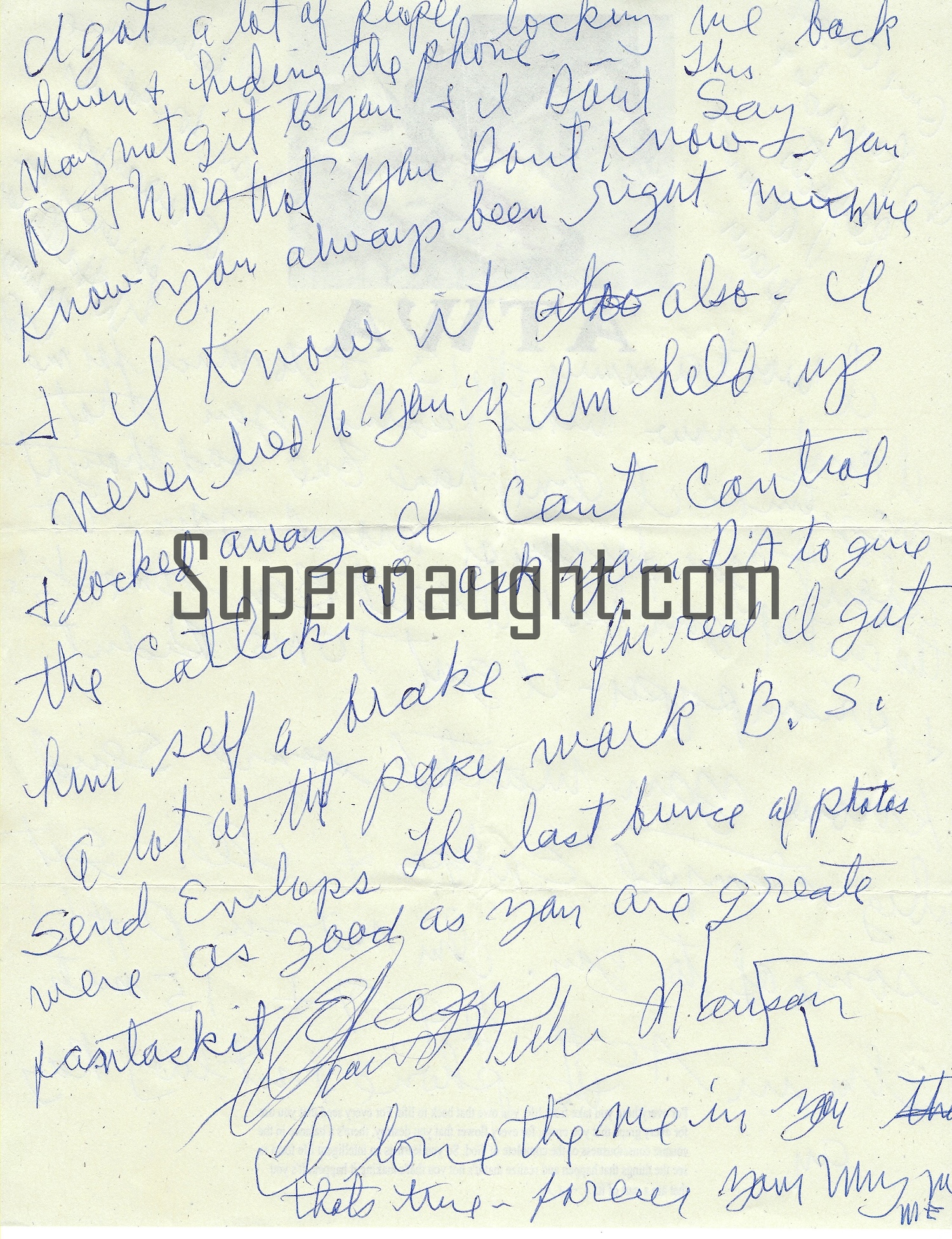 Charles Manson Signed ATWA Stationary Letter image 2