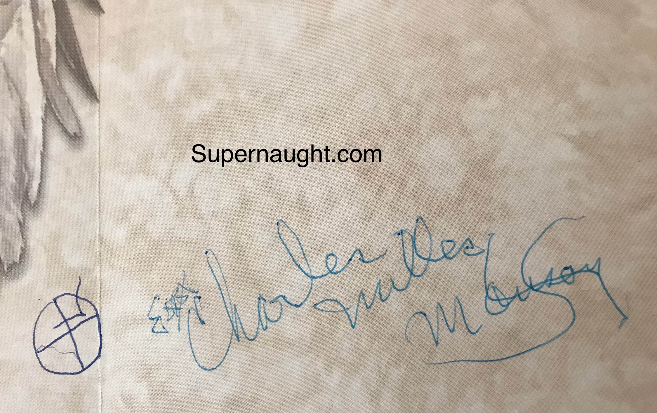 Charles Manson Signed Card and Envelope Set image 2