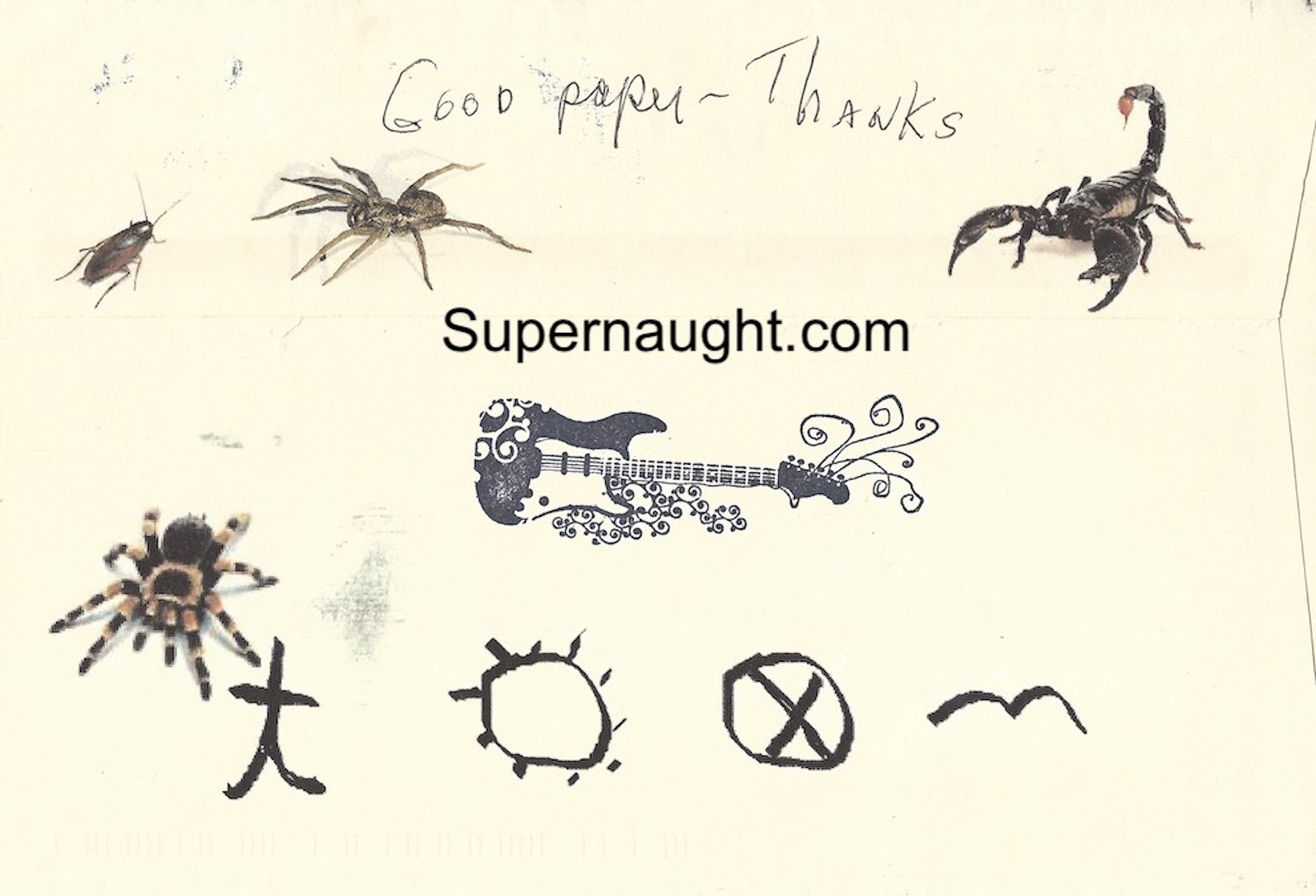 Charles Manson Signed Card With Envelope Set image 4