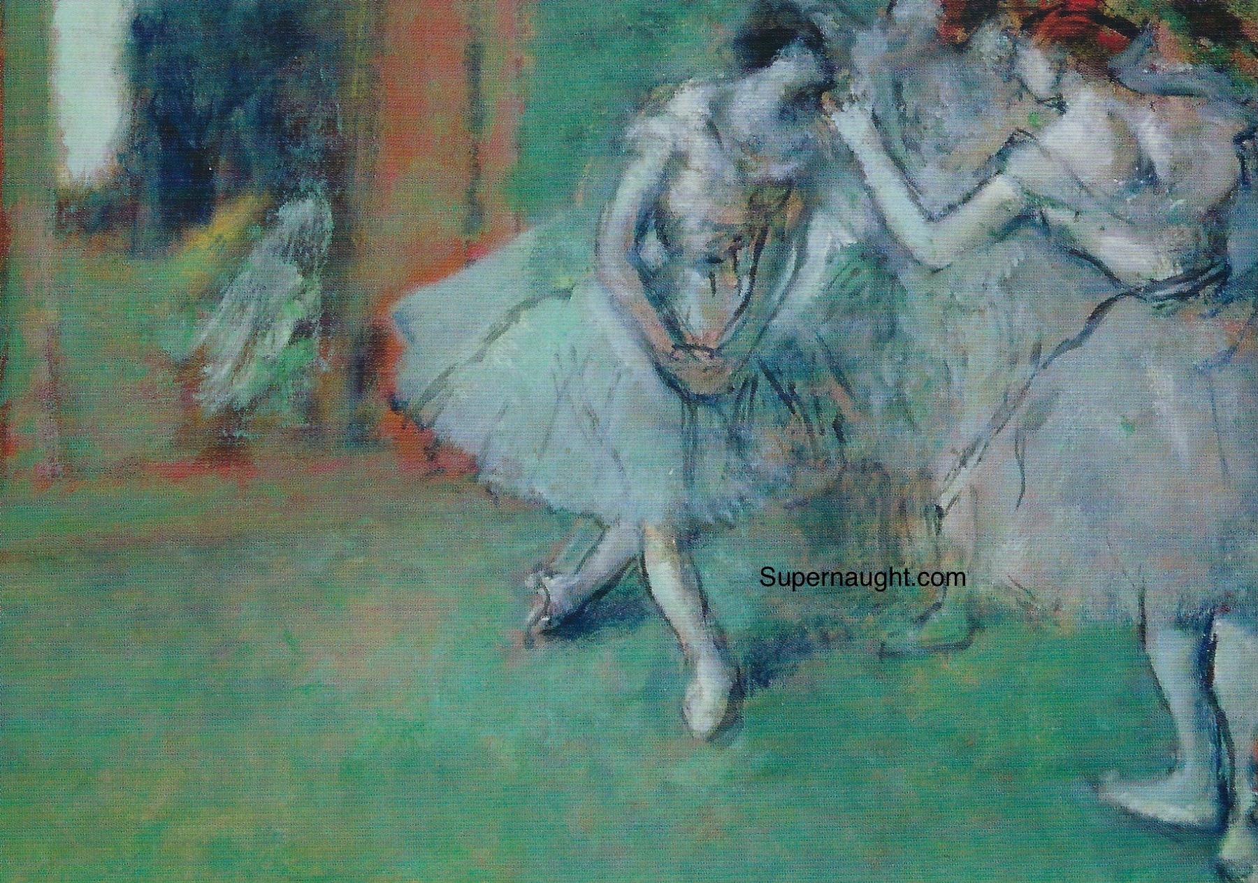 Charles Manson Signed Postcard Edgar Degas image 2