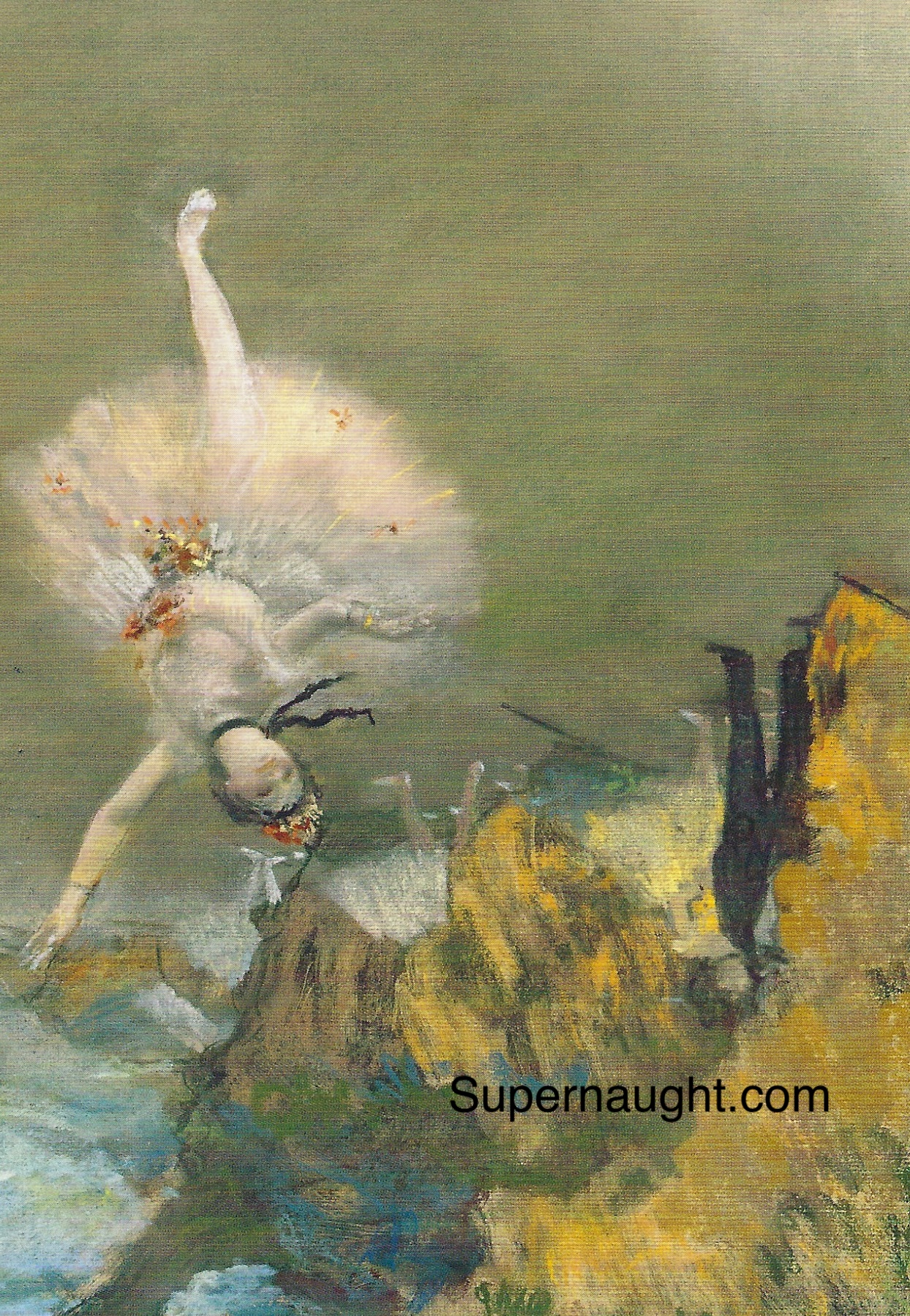 Charles Manson Signed Postcard Painting Edgar Degas image 2