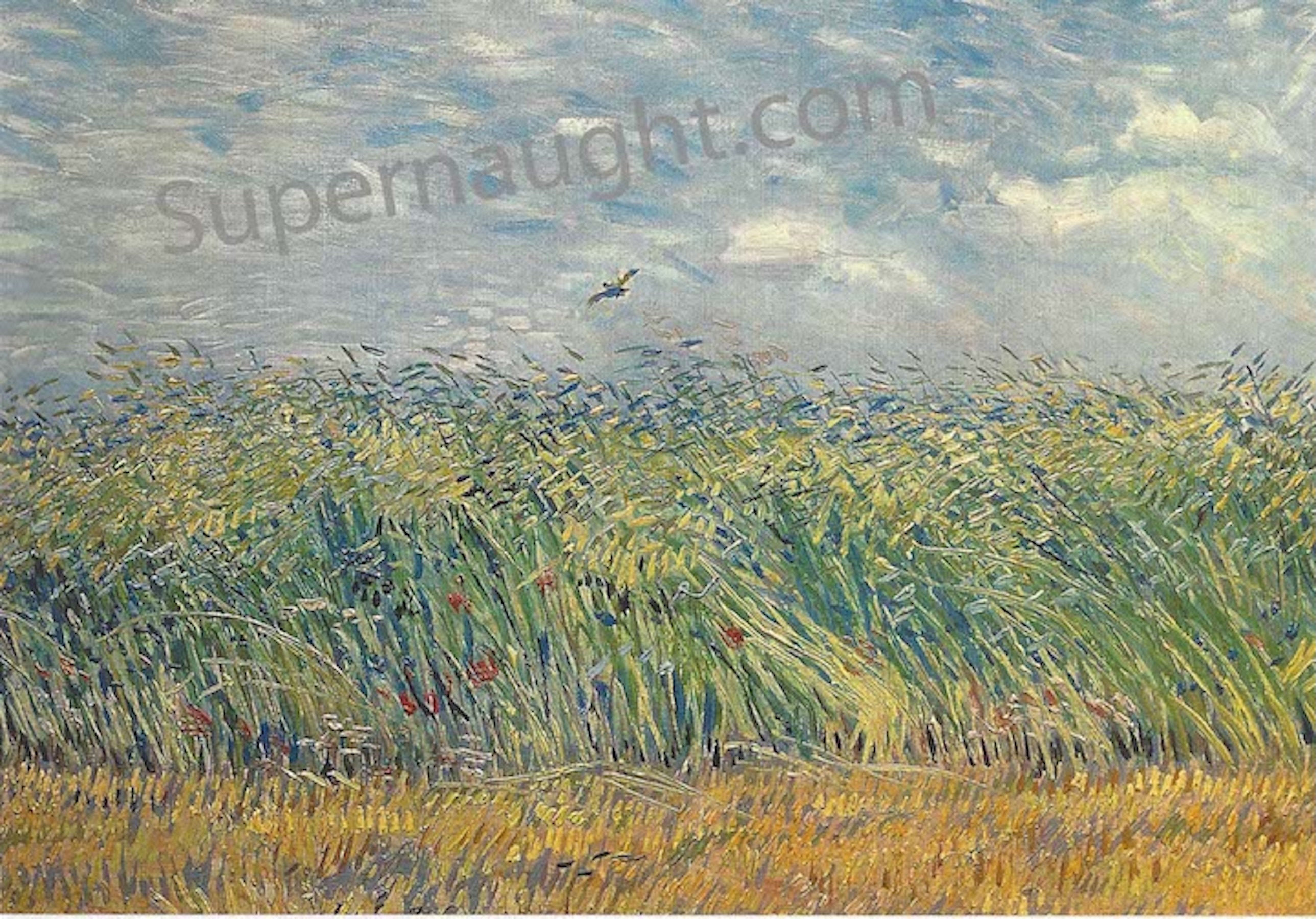 Charles Manson Signed Postcard Painting Vincent Van Gogh image 2