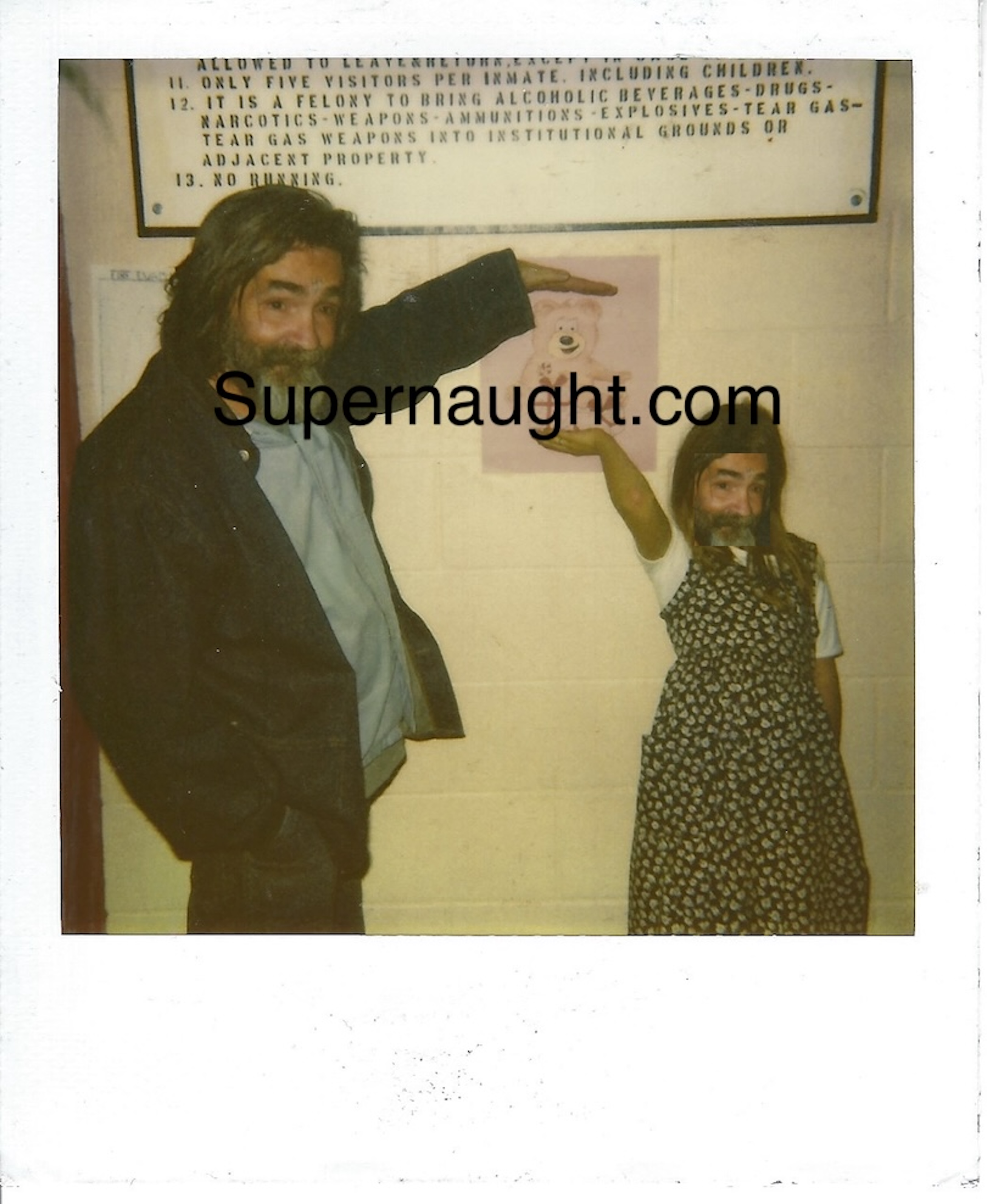 Charles Manson with TJ the Terrible's Daughter Polaroid