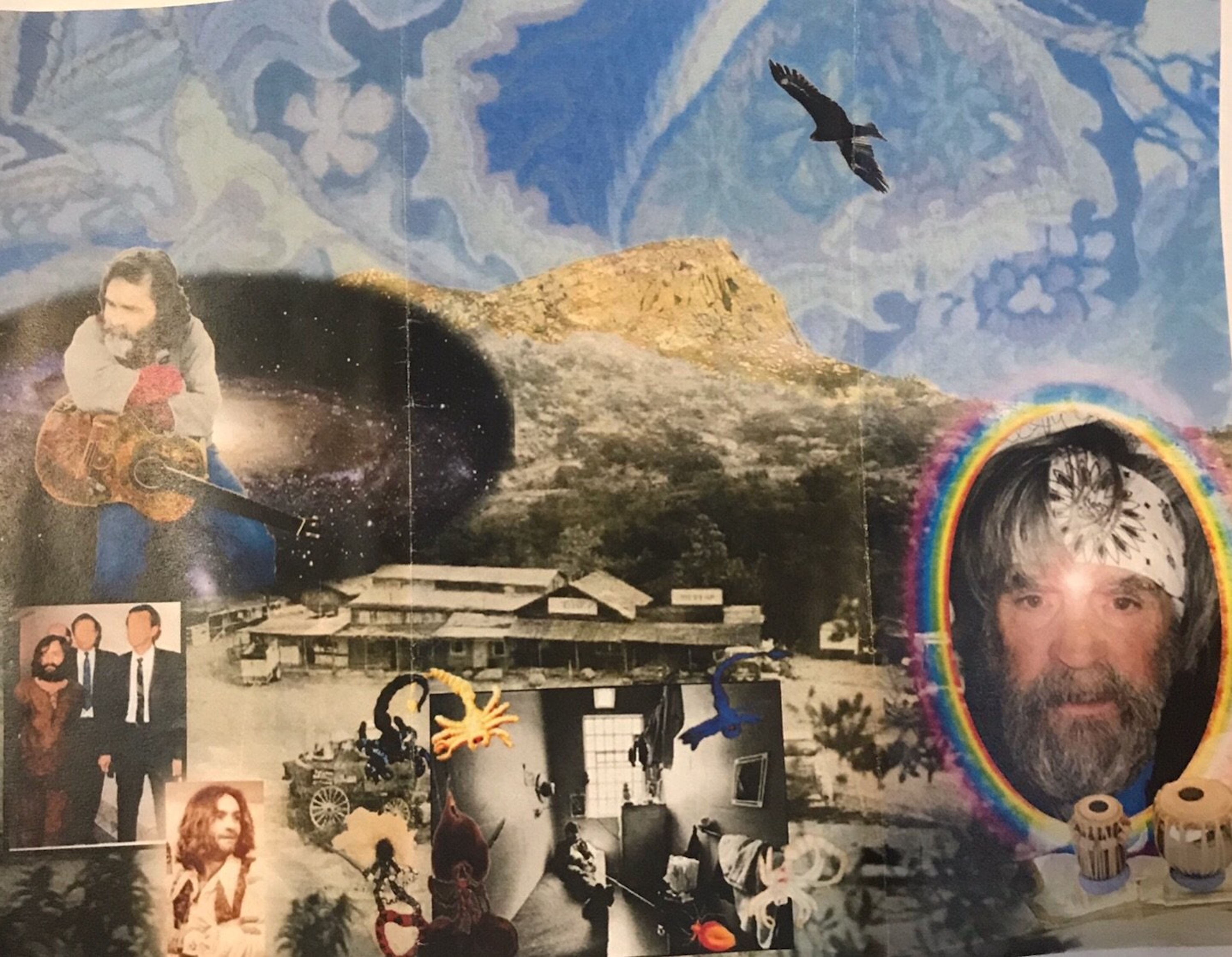 Charles Manson World Order Media Letter And Envelope