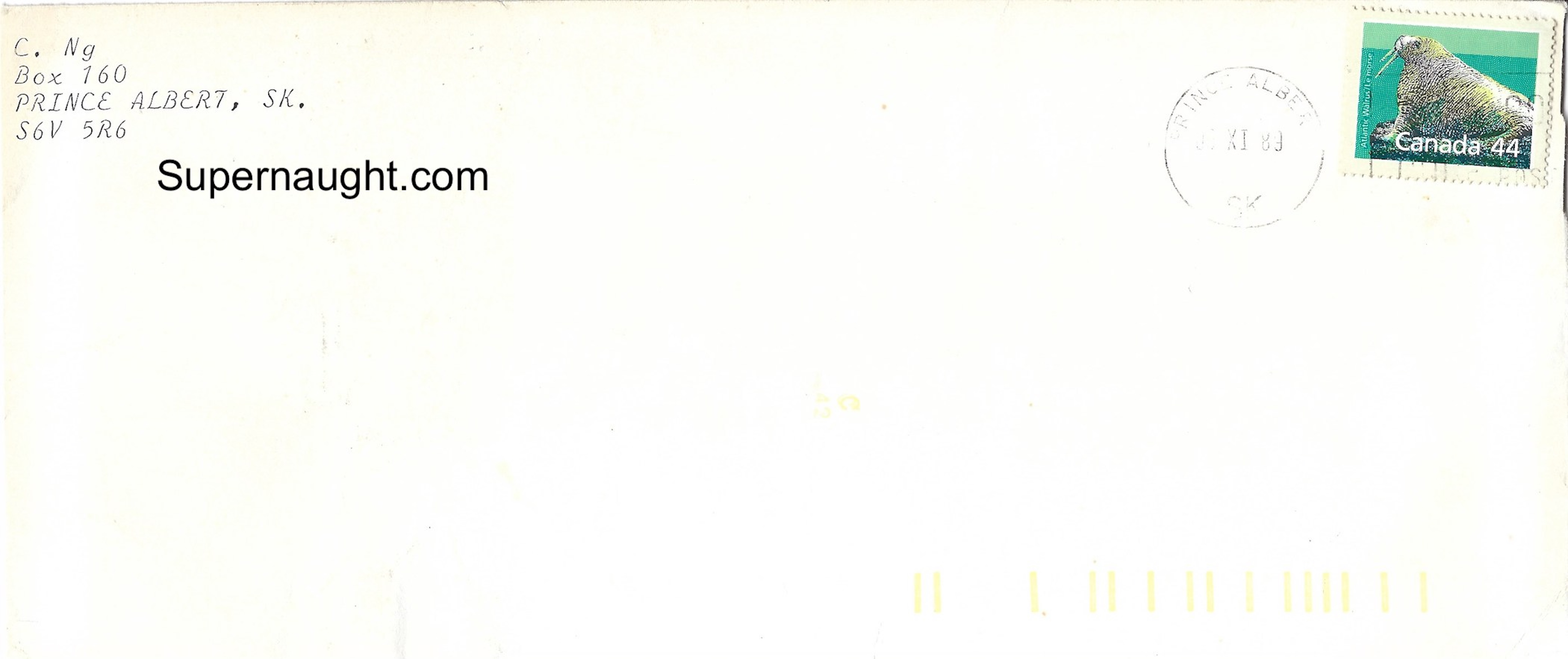 Charles Ng 1989 Signed Letter with Drawing and Envelope image 3