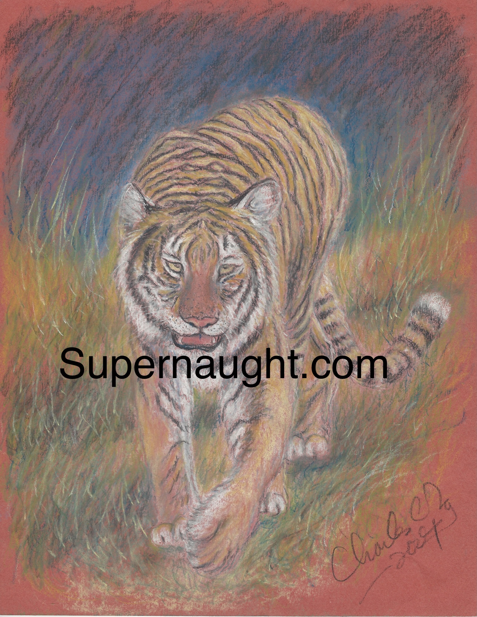 Charles Ng Growl n Prowl Artwork Signed Twice