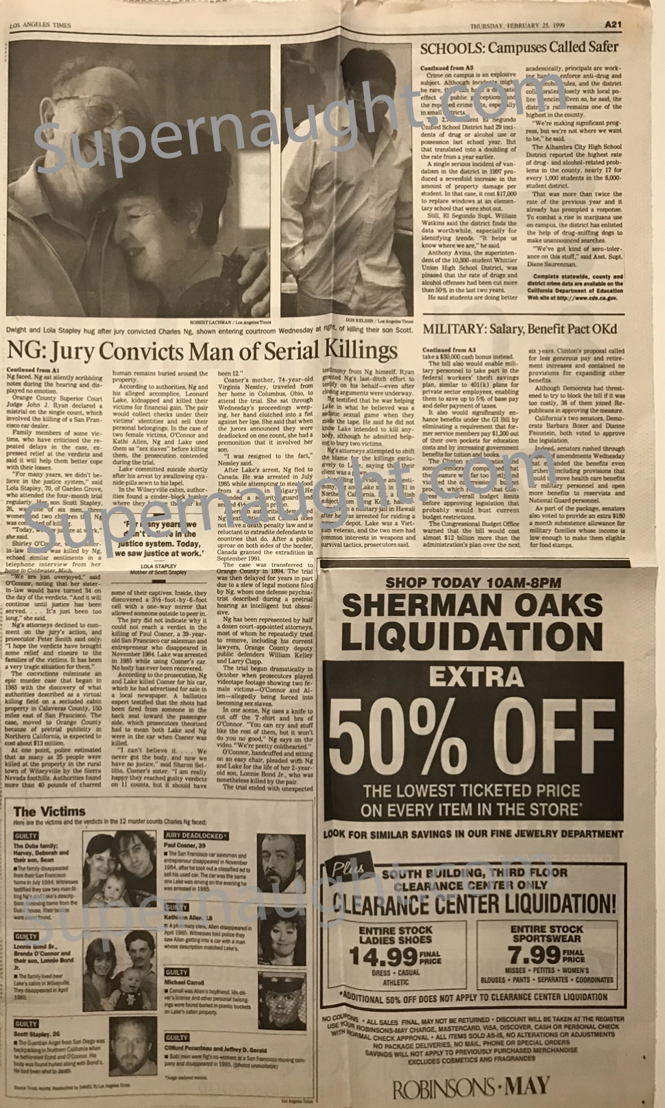 Charles Ng Jury Convicts Ng on 11 Counts of Murder Los Angeles Times 1999 image 2