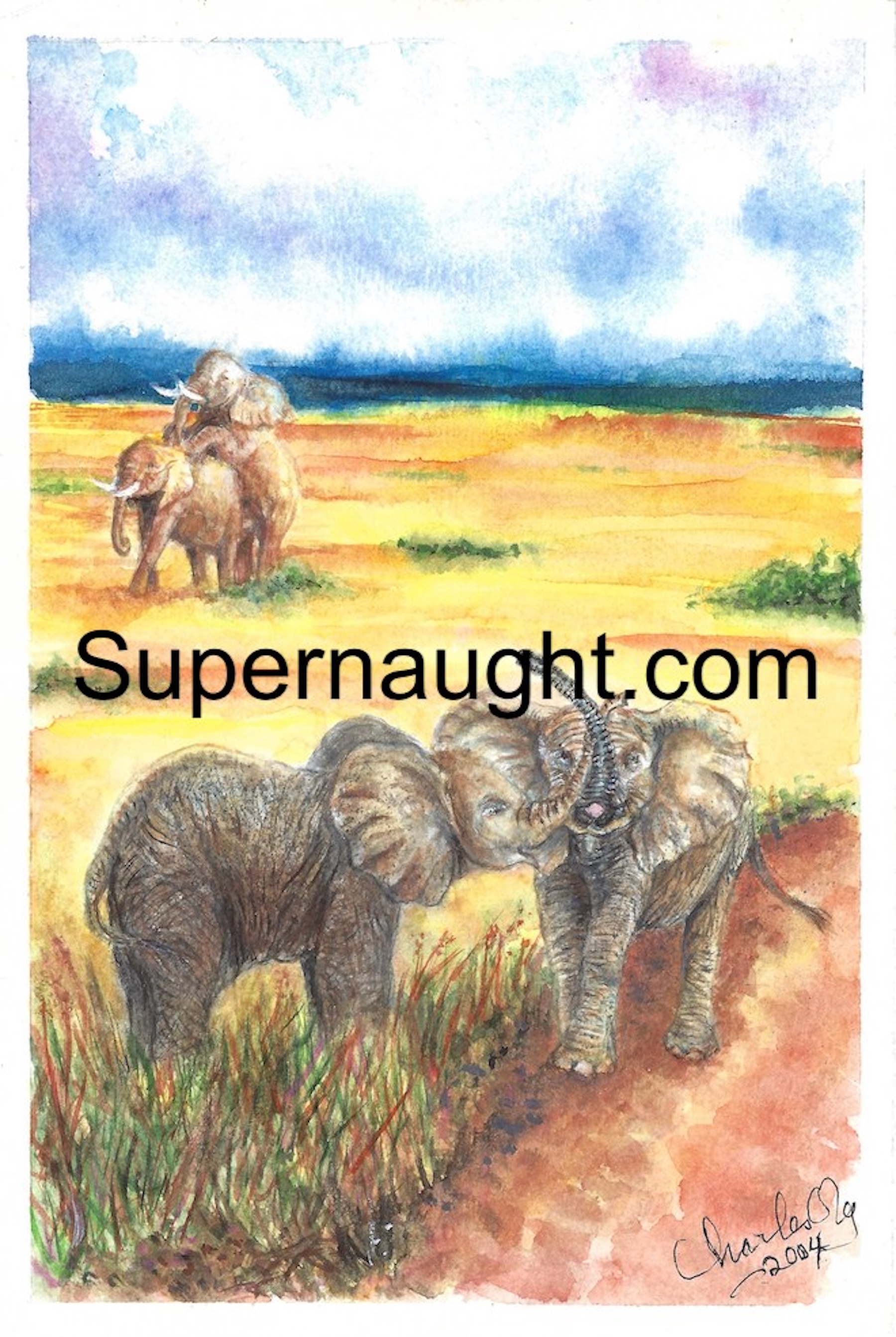 Charles Ng Signed Touch of Friendship Artwork