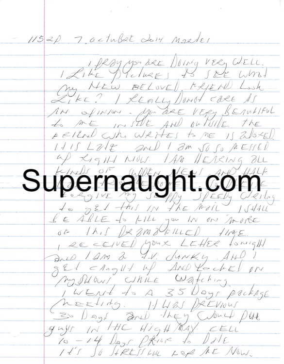 Charles Warner Letter and Envelope Both Signed Executed Wrong Drugs